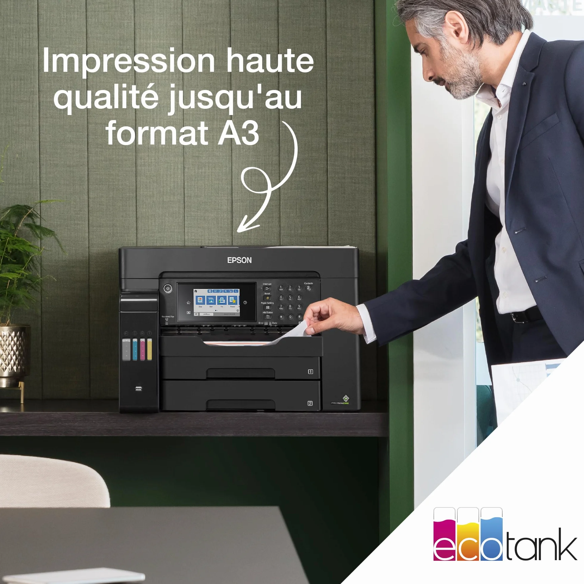 Epson EcoTank ET-16600 Imprimante A3+ Wi-Fi Fax Réservoirs d'encre