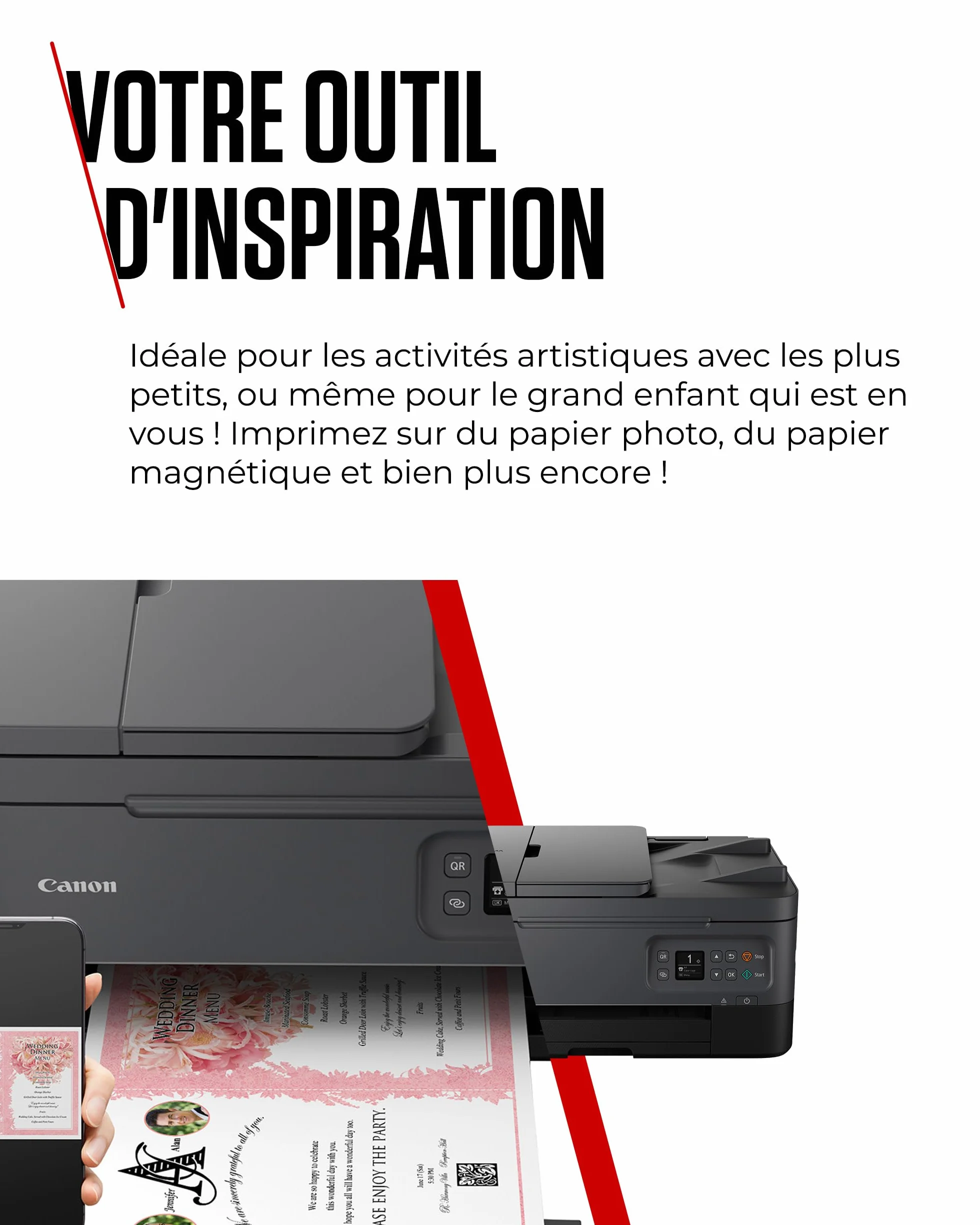 Canon PIXMA TS7450i Imprimante Multifonction Couleur Tout-en-Un Wi-Fi Chargeur Automatique de Documents