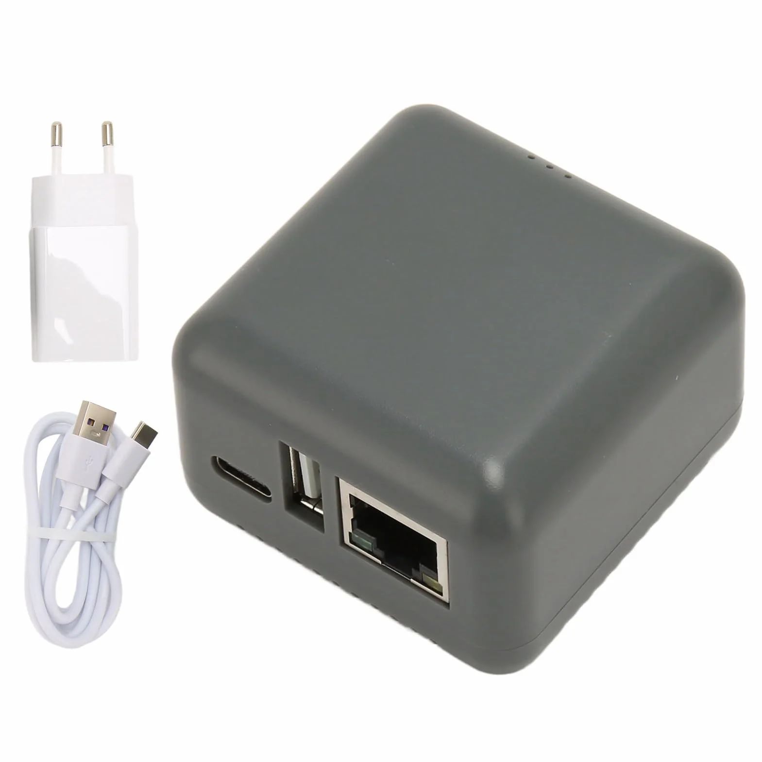 GOWENIC Serveur d'impression USB Réseau RJ45 WiFi LAN Partage Multi-utilisateurs Adaptateur
