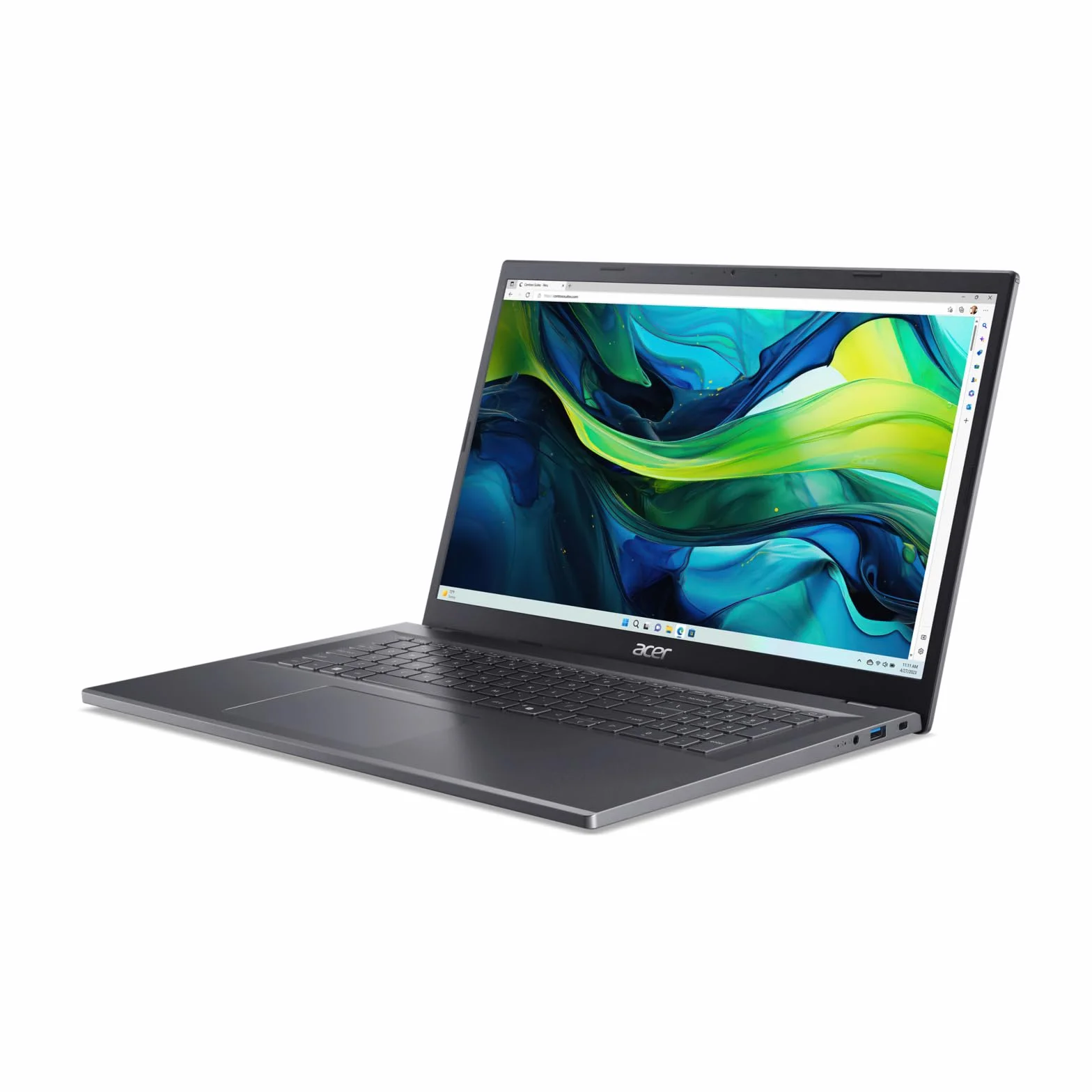 Acer Aspire 17 PC Portable 17.3" FHD Intel Core 7 150U 16Go RAM DDR5 512Go SSD Windows 11 Home Argent Clavier AZERTY A17-51M-74MY