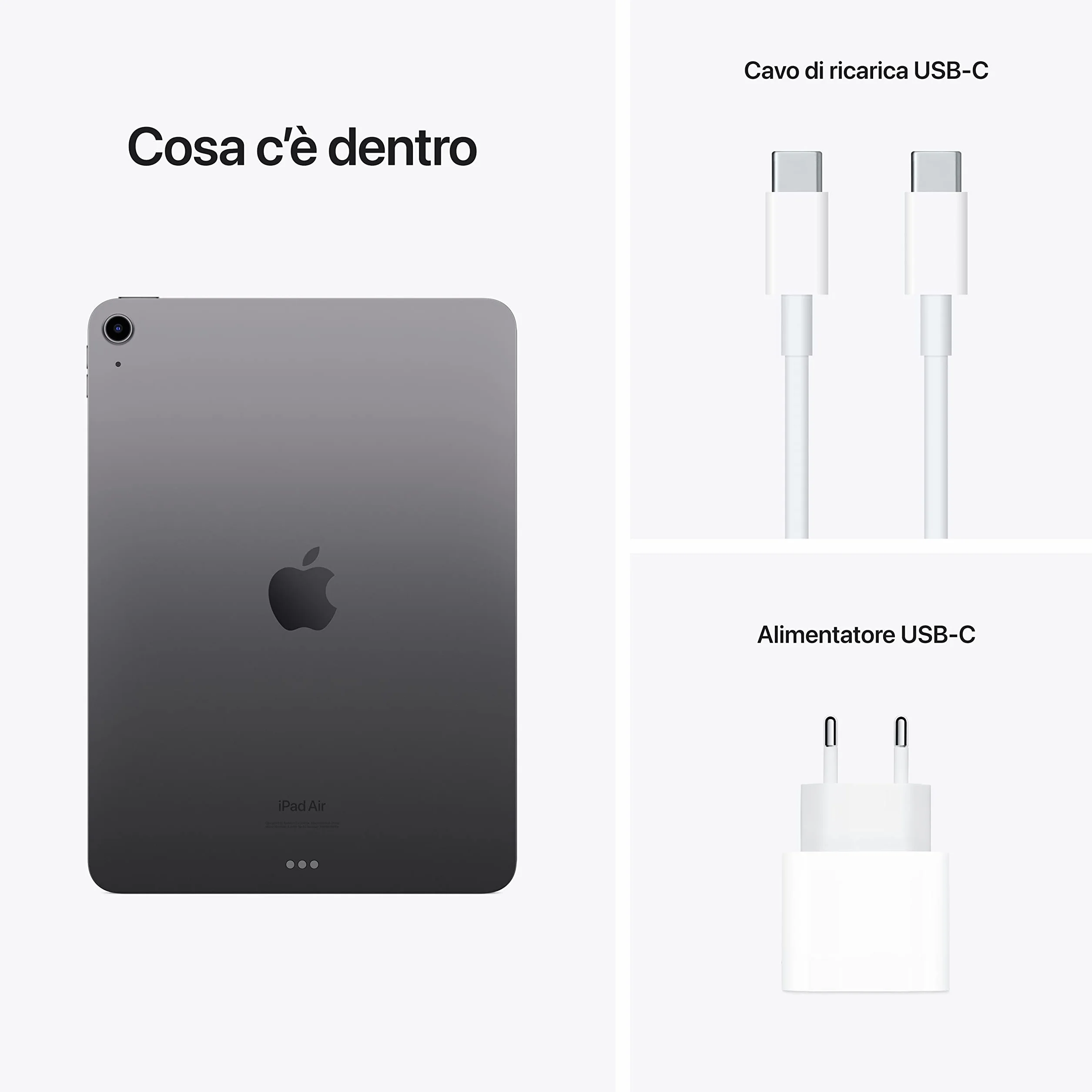 Apple 2022 iPad Air 10.9 inch Wi-Fi 256 GB Space Grey Reconditionné