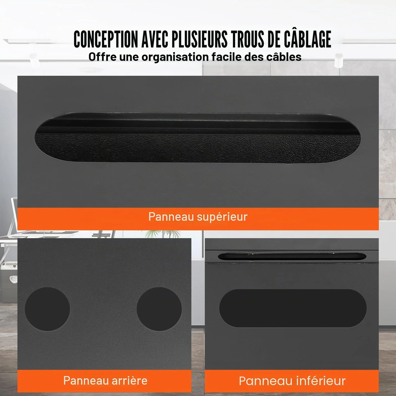 VEVOR Armoire de Serveur Mural 15U, Boîtier Rack Réseau avec Roulettes, Charge 226,8 kg, Porte Verre Trempé Verrouillable, Acier Q235