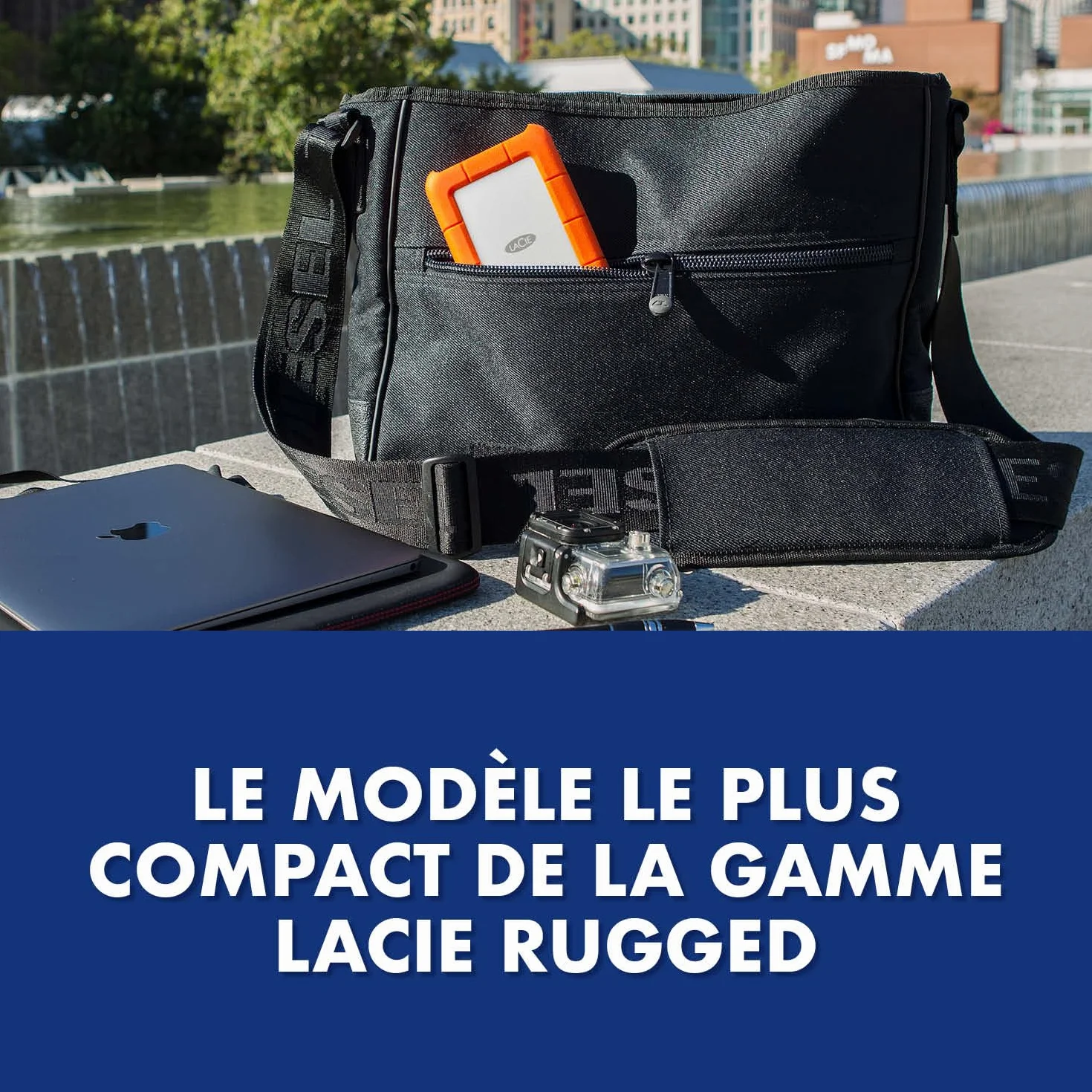 LaCie Rugged Mini 1To Portable 2.5" Disque Dur Externe pour PC Mac iPad iPhone