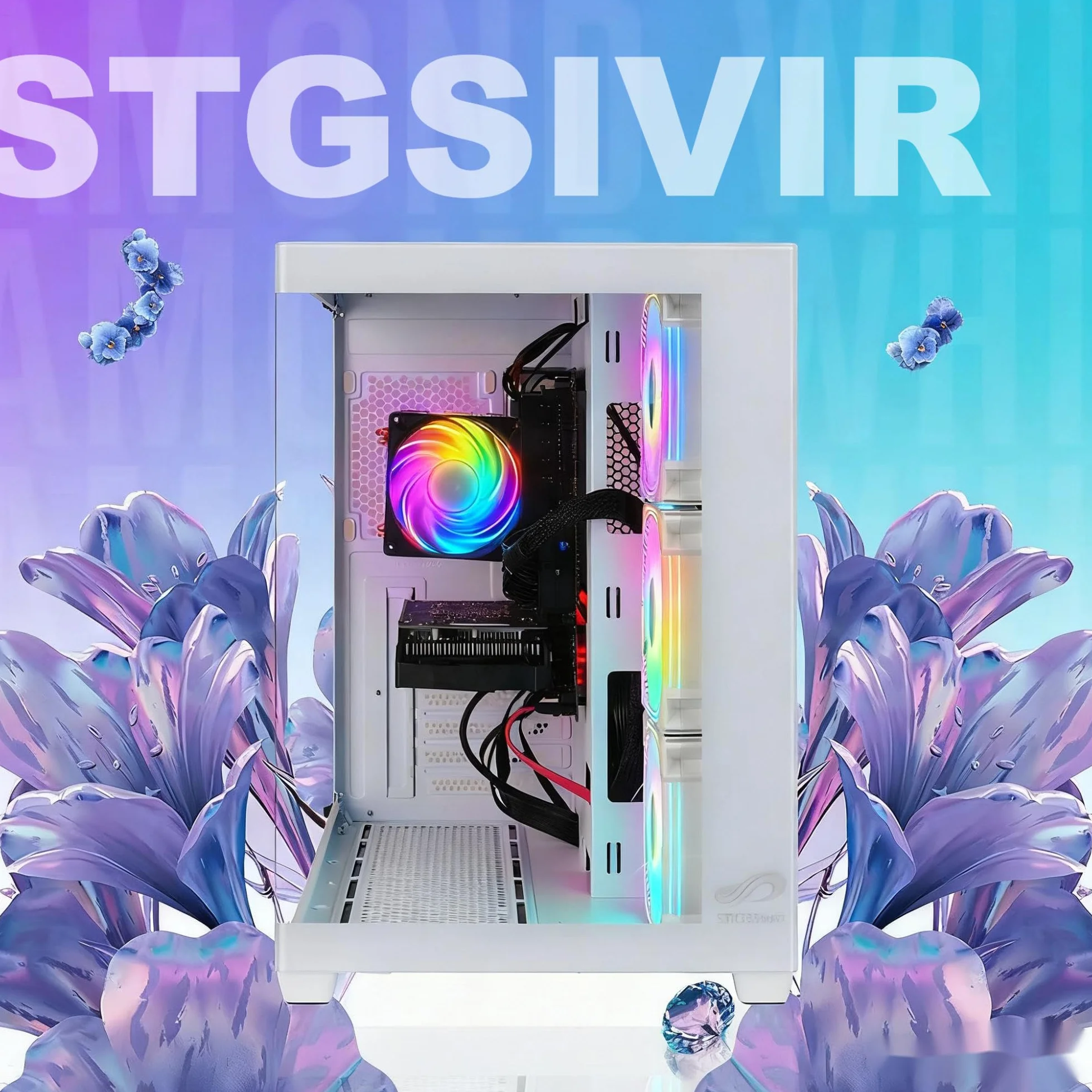 PC Gamer Fixe GeForce RTX 3050 6Go GDDR6 Ryzen 7 5700X 4.6Ghz 16Go DDR4 1To SSD WiFi 6 BT5.0 Windows 11 Pro
