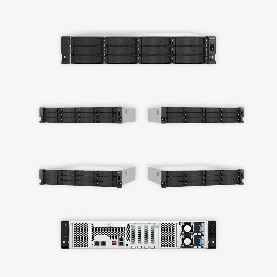 QNAP TS-H1277AXU-RP NAS Rack 2U Ethernet LAN Noir E-2136