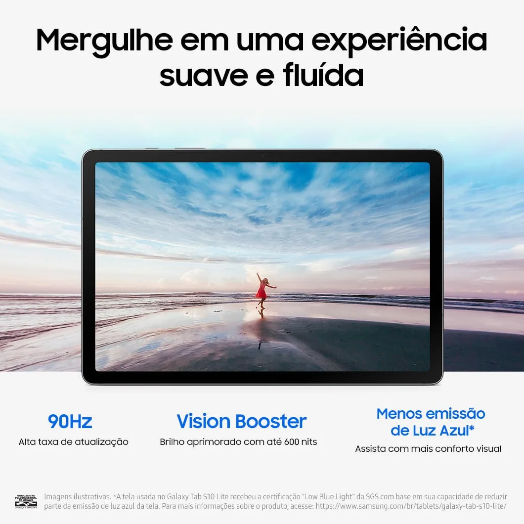 Samsung Galaxy Tab S10 Lite 128 Go 6 Go RAM Wi-Fi Écran LCD 10,9 po 90 Hz Tablette Android 15