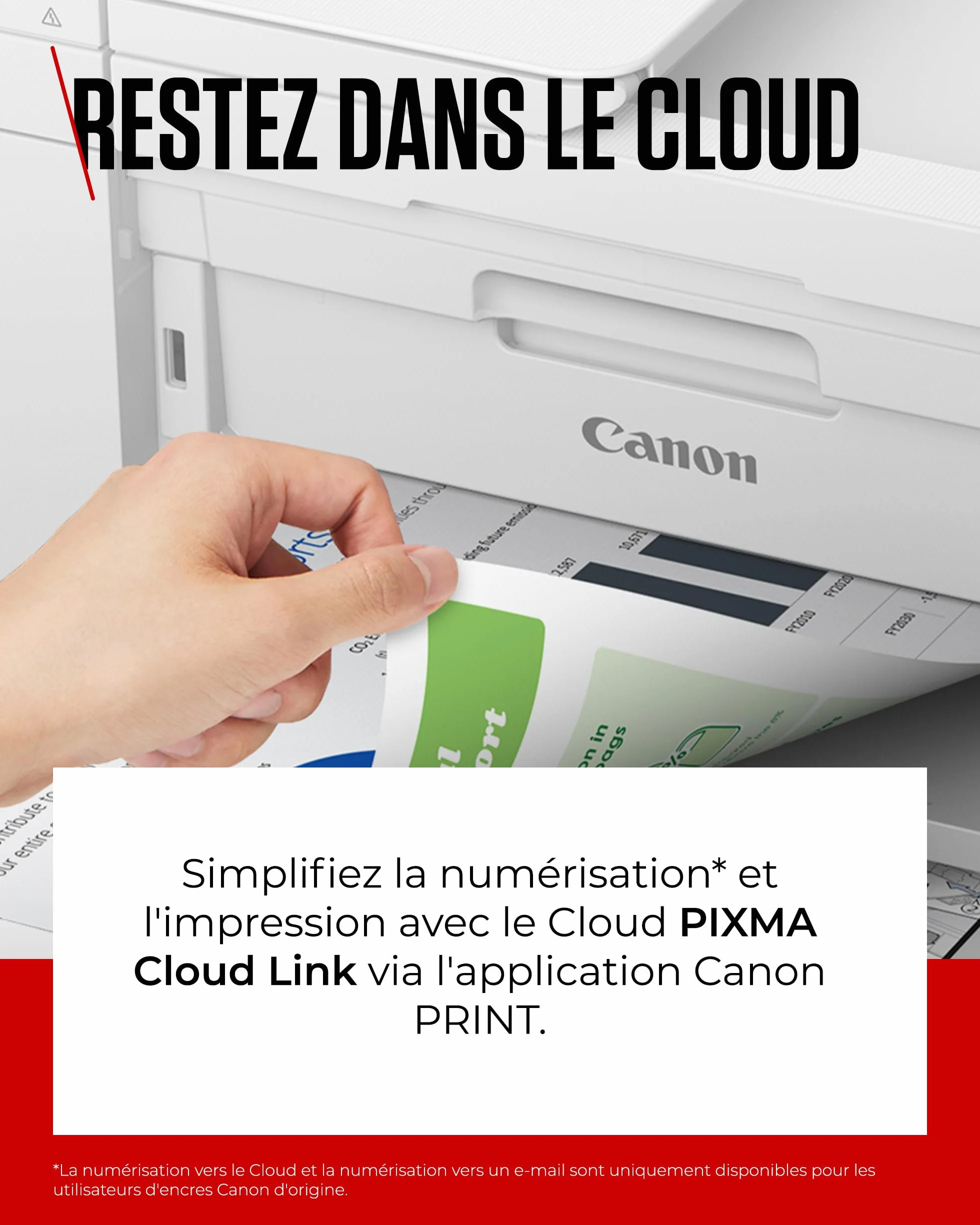 Canon PIXMA TR4750i Imprimante Couleur 4-en-1 WiFi Recto-Verso, CAD 20 Feuilles, Compatible PIXMA Print Plan