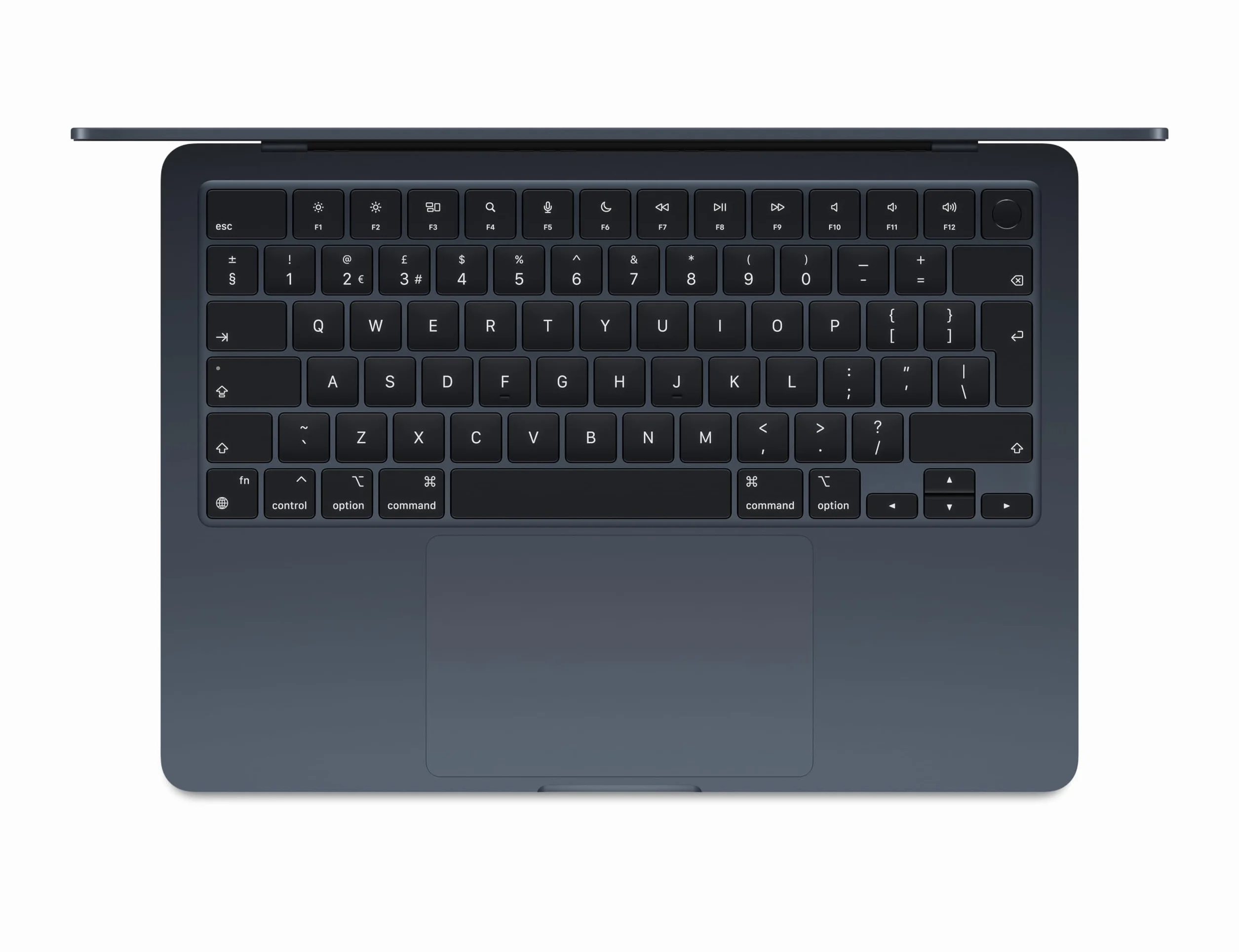 Apple MacBook Air 13 pouces M3 8CPU 8GPU 8 Go RAM 256 Go SSD QWERTY Minuit Reconditionné