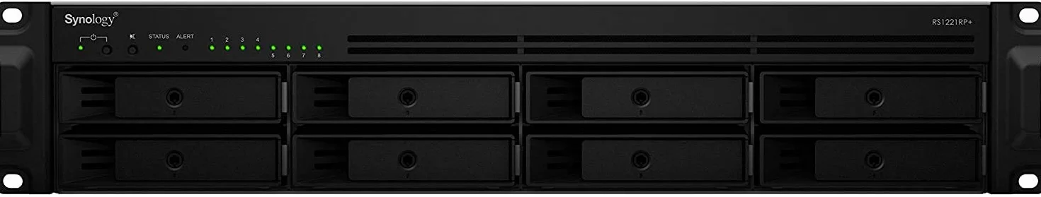 Synology RackStation RS1221RP+ Serveur de Stockage NAS Rack 2U Ethernet LAN Noir V1500B