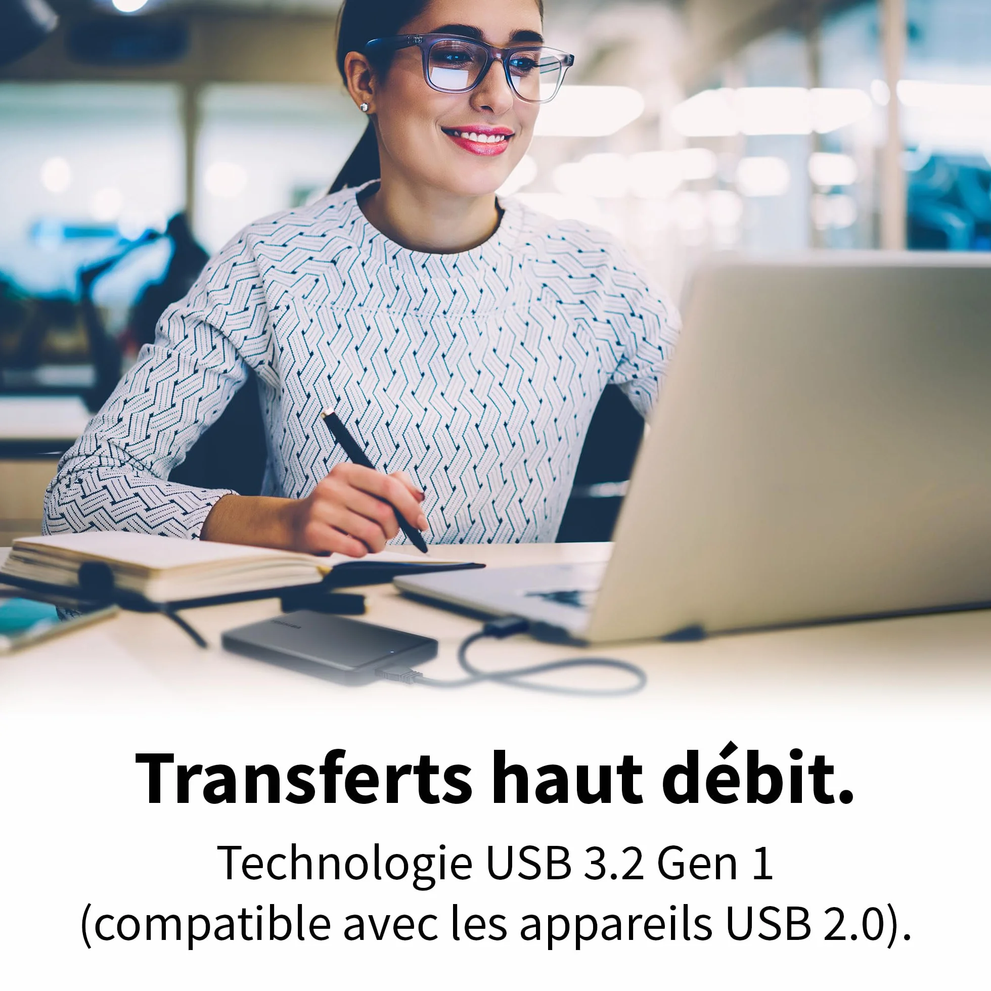 Toshiba Canvio Partner 1TB Disque Dur Externe Portable 2,5'' USB 3.2