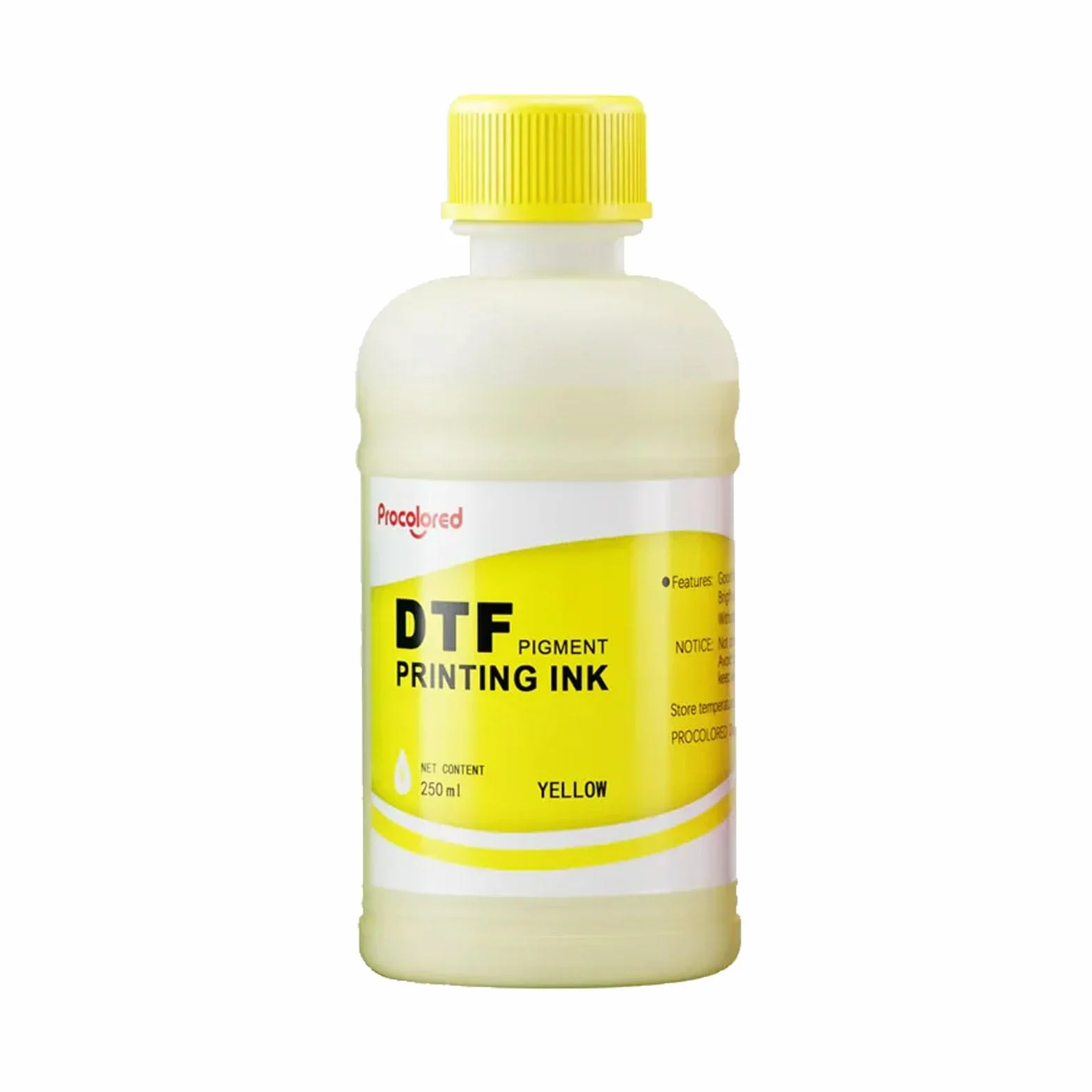 Procolored DTF CMYKW Lot de 5 recharges d'encre pour imprimante DTF 250 m