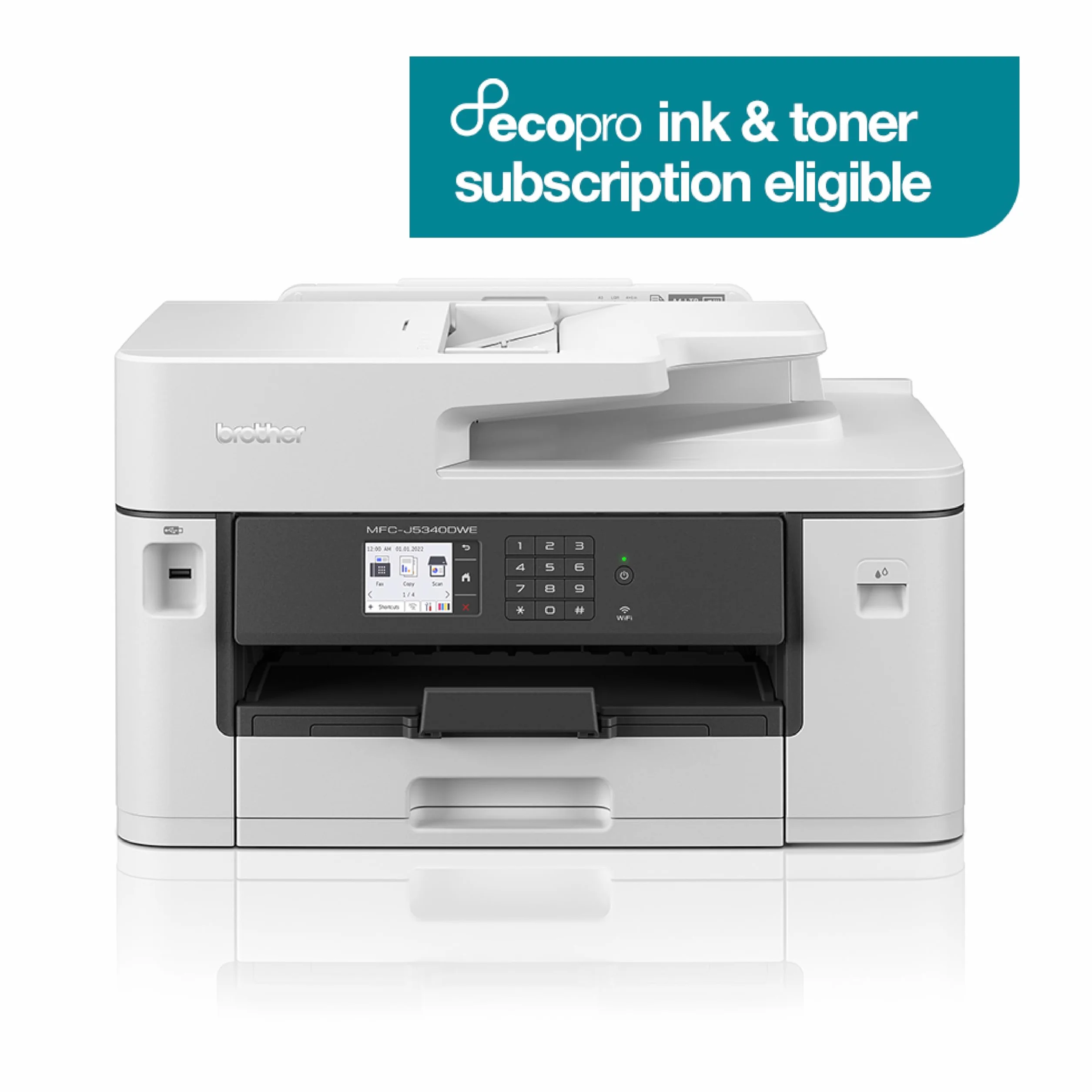 Imprimante jet d'encre couleur multifonction sans fil A4/A3 MFC-J5340DWE