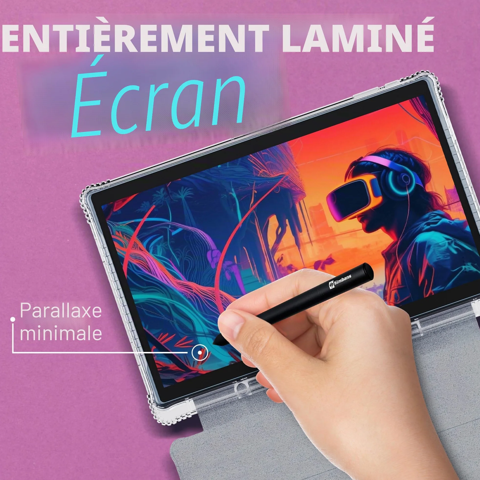PicassoTab X14 Tablette Graphique Autonome 14" Écran Laminé Stylet Inclus