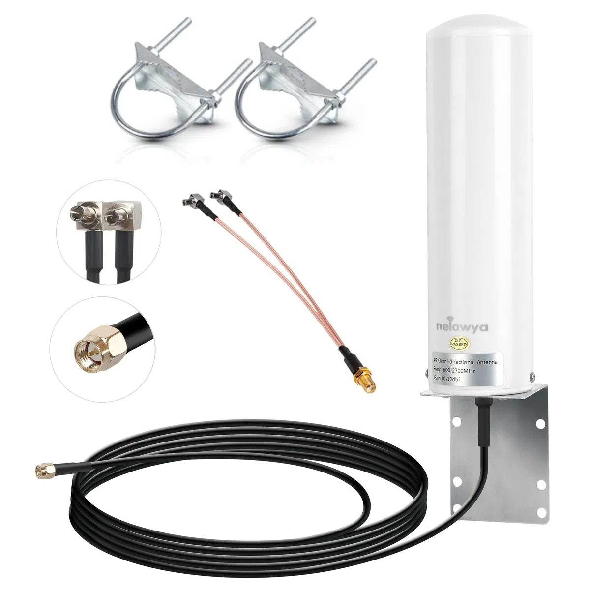 Antenne 4G LTE à gain élevé 10-12 dBi longue portée SMA TS9 pour Huawei ZTE Netgear Nighthawk M1 MR1100