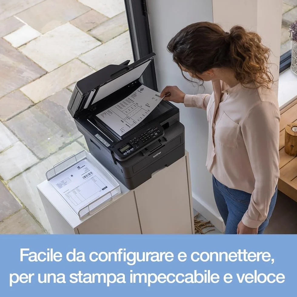 Brother MFC-L2835DW Imprimante Laser Multifonction 4 en 1 Noir et Blanc WiFi Ethernet EcoPro