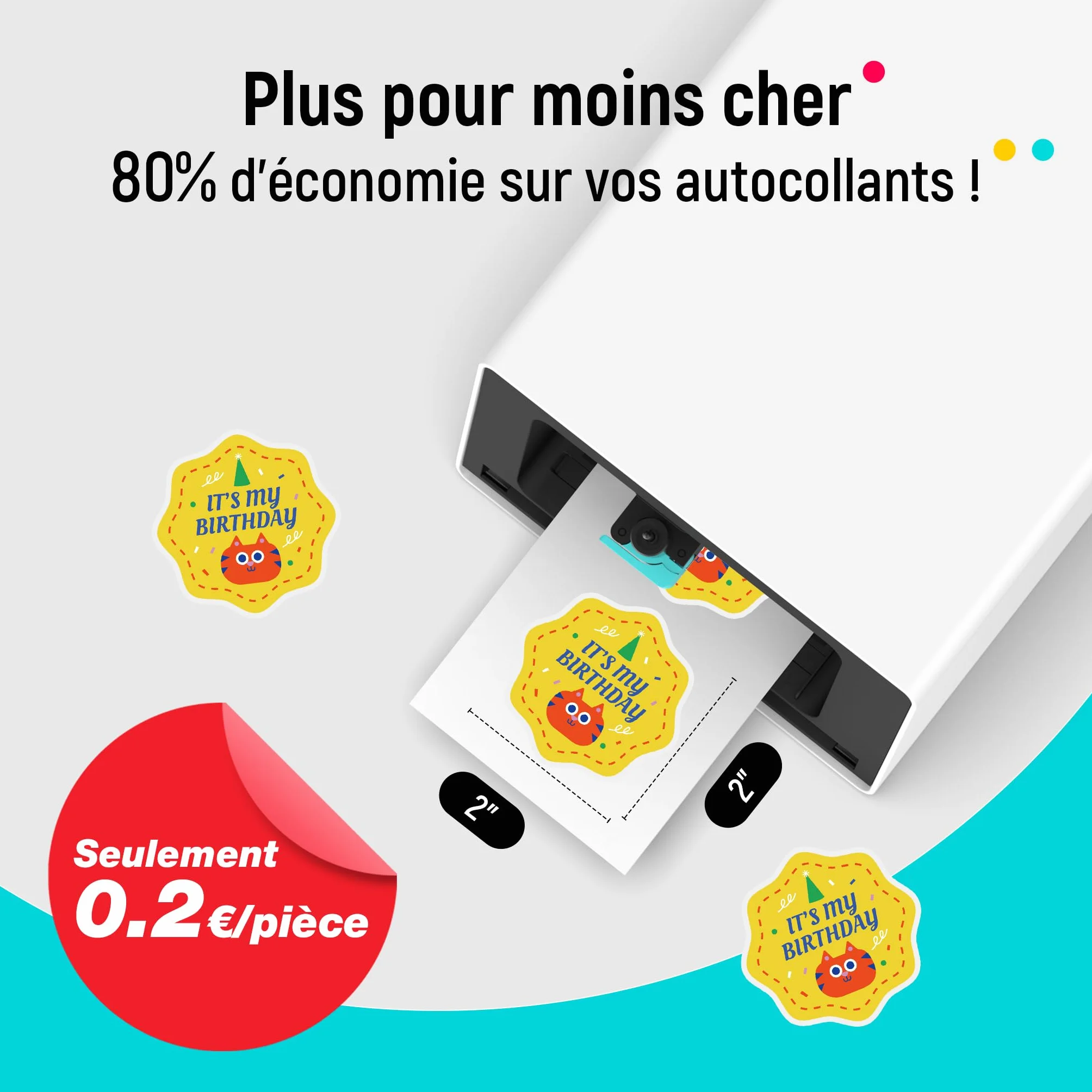 Liene PixCut S1 Imprimante Photo Découpe Tout-en-Un 300 PPP Sublimation Thermique