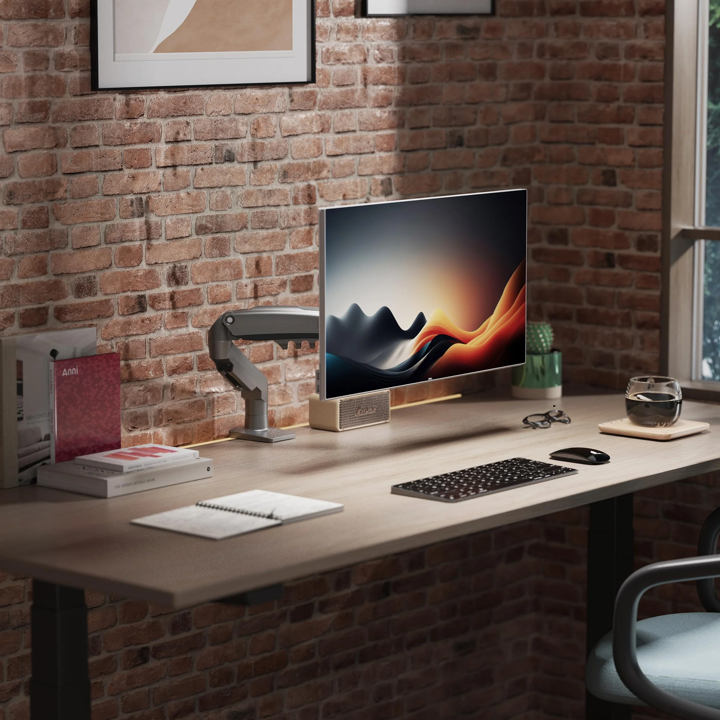 Ergosolid Bras Articulé Support Écran PC Moniteur 17-32 Pouces VESA 75mm 100mm Rotatif 360°
