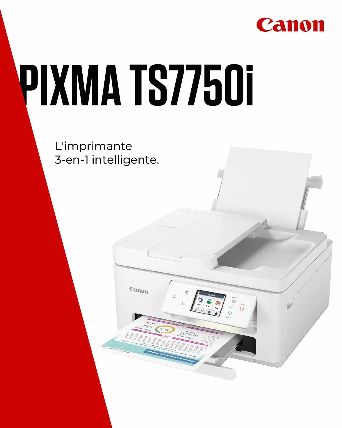 Canon PIXMA TS7750i Imprimante Tout-en-Un, Copieur, Scanner sans Fil pour Maison