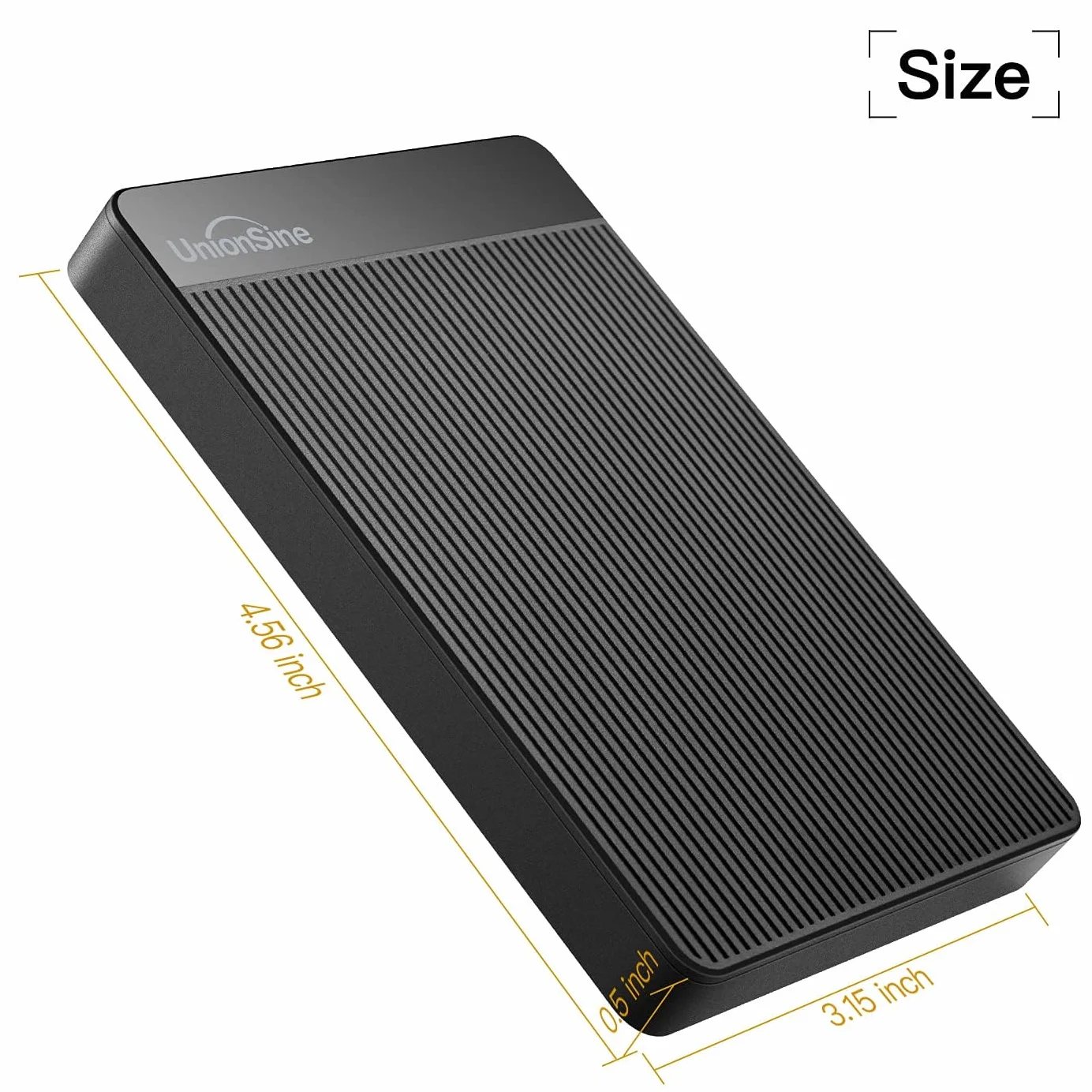 UnionSine Disque Dur Externe Portable 500Go 2.5" USB 3.0 SATA HDD Noir