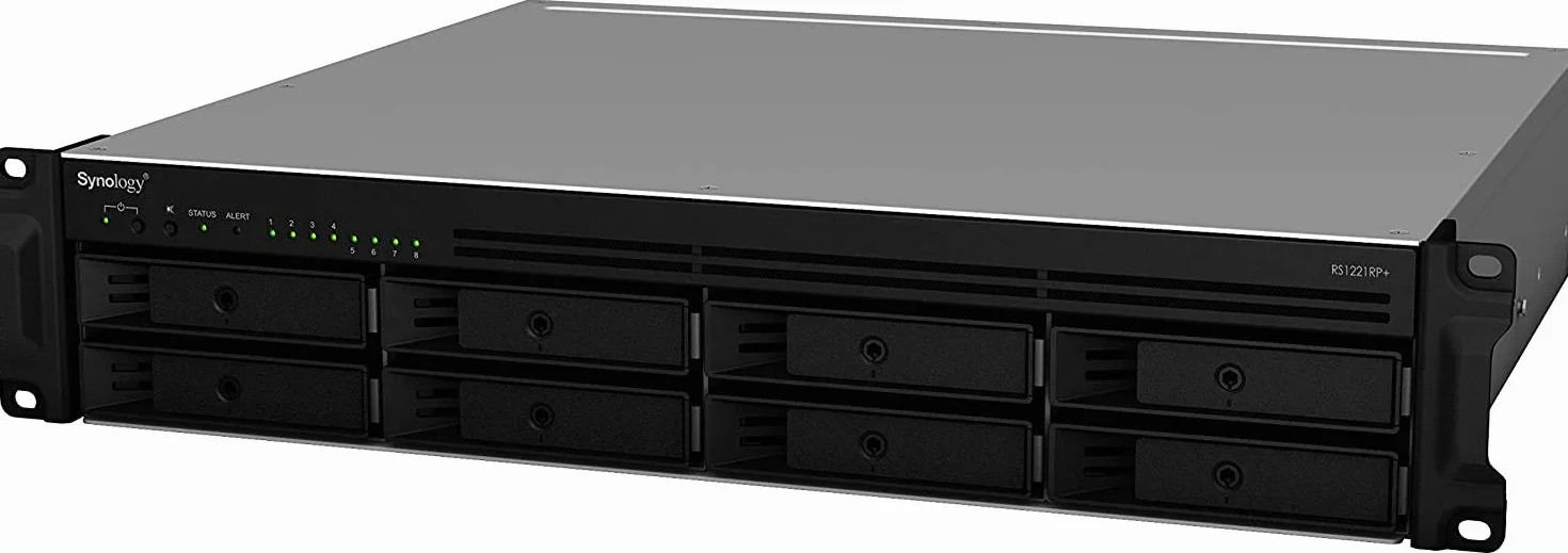 Synology RackStation RS1221RP+ Serveur de Stockage NAS Rack 2U Ethernet LAN Noir V1500B