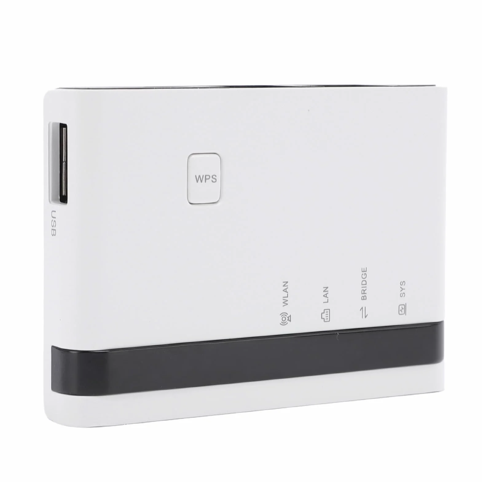 Prift Serveur d'impression USB 2.0 10/100 Mbps LAN sans fil 2.4G Prise en charge 4 imprimantes Mac conforme (Prise UE)