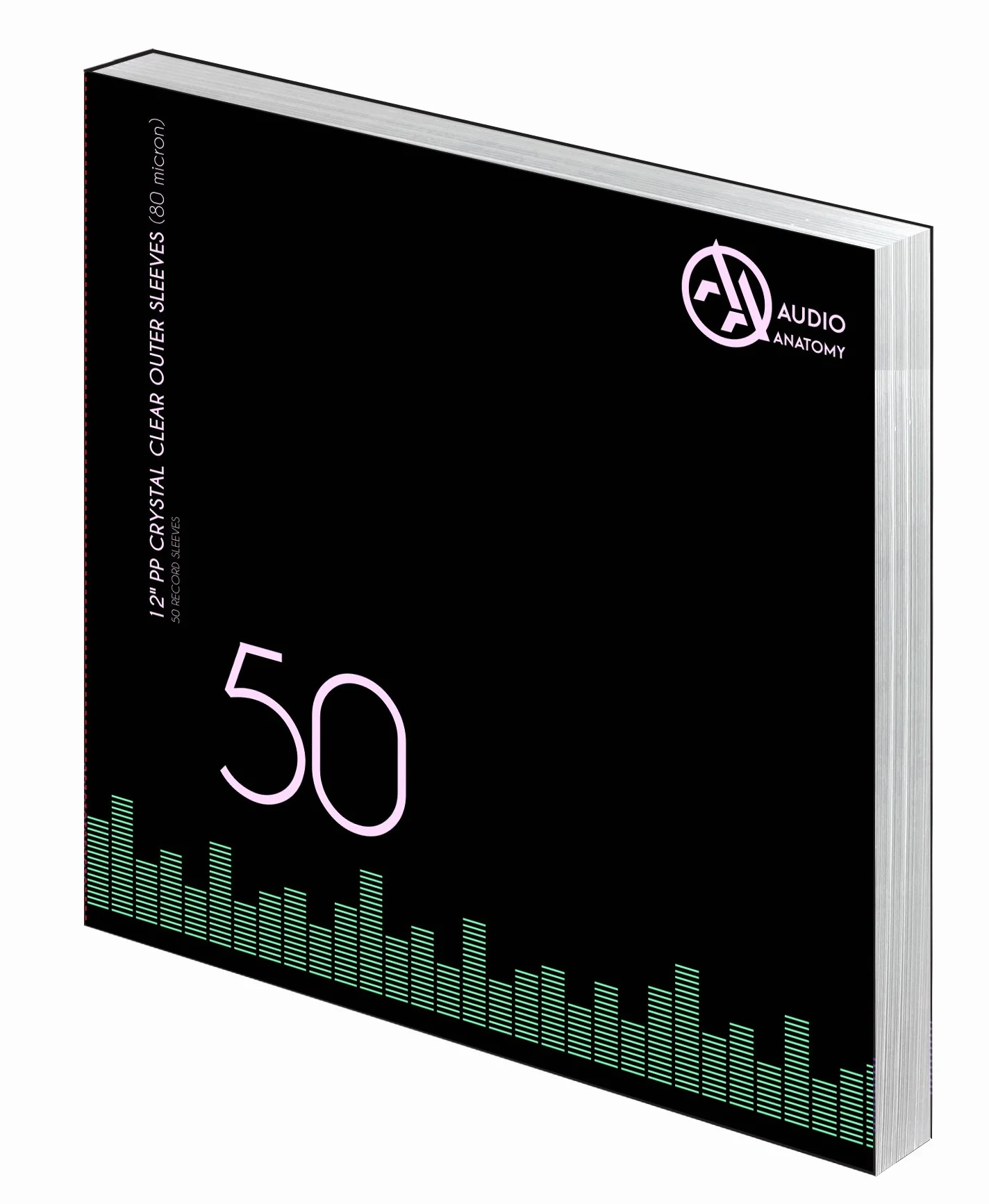 12" Pp Crystal Clear Outer Sleeves 80 Micron