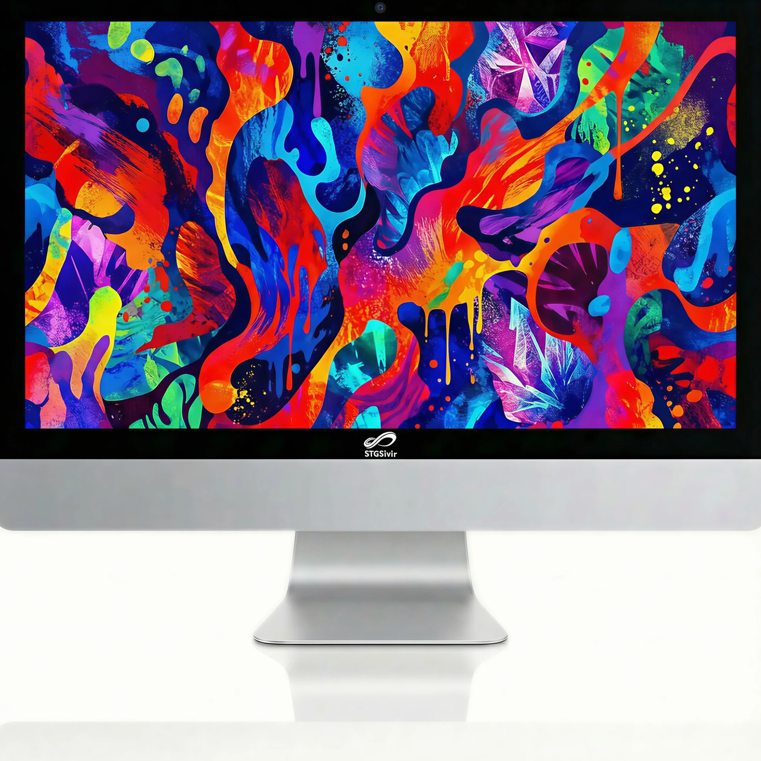 Ordinateur de Bureau Tout-en-Un 24" Core i7 4.0 GHz RAM 16 Go SSD 1 To WiFi Bluetooth 5.0 Windows 11 Pro Blanc