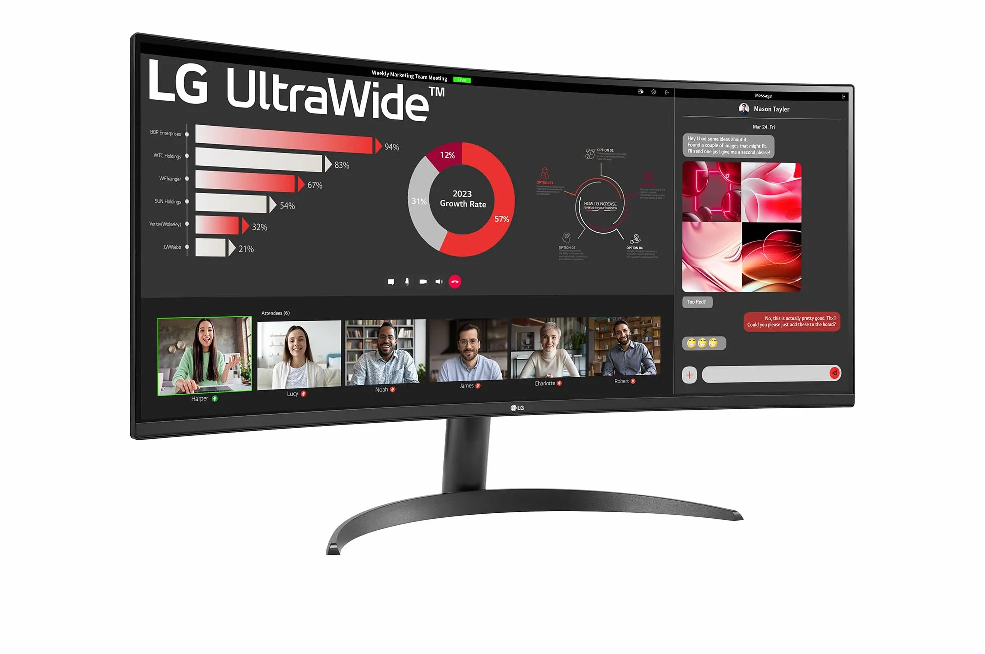 LG UltraWide 34WR50QK-B Ecran PC 34" VA QHD 3440x1440 100Hz HDR10 sRGB 90% Inclinable