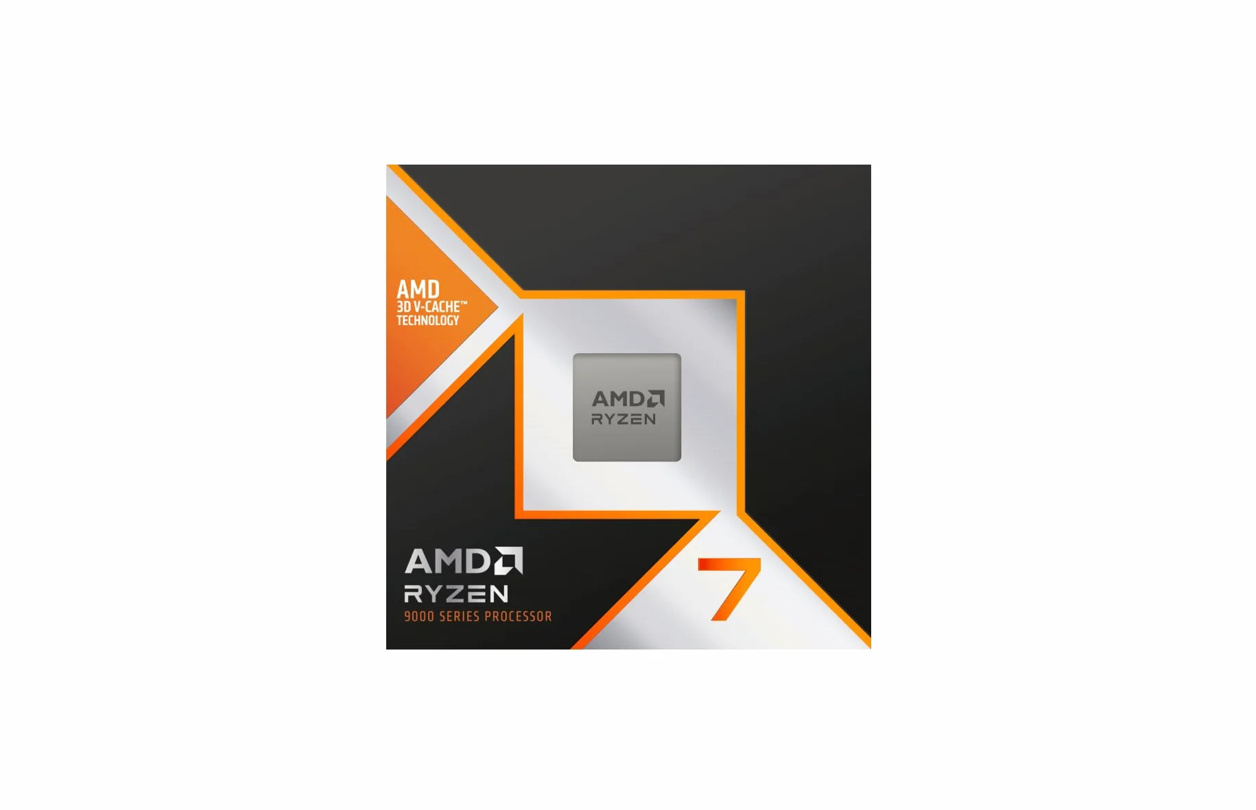 AMD Ryzen 7 9800X3D 8 Cœurs 16 Threads Zen 5 104 Mo Cache 120W TDP 5.2 GHz Boost Socket AM5