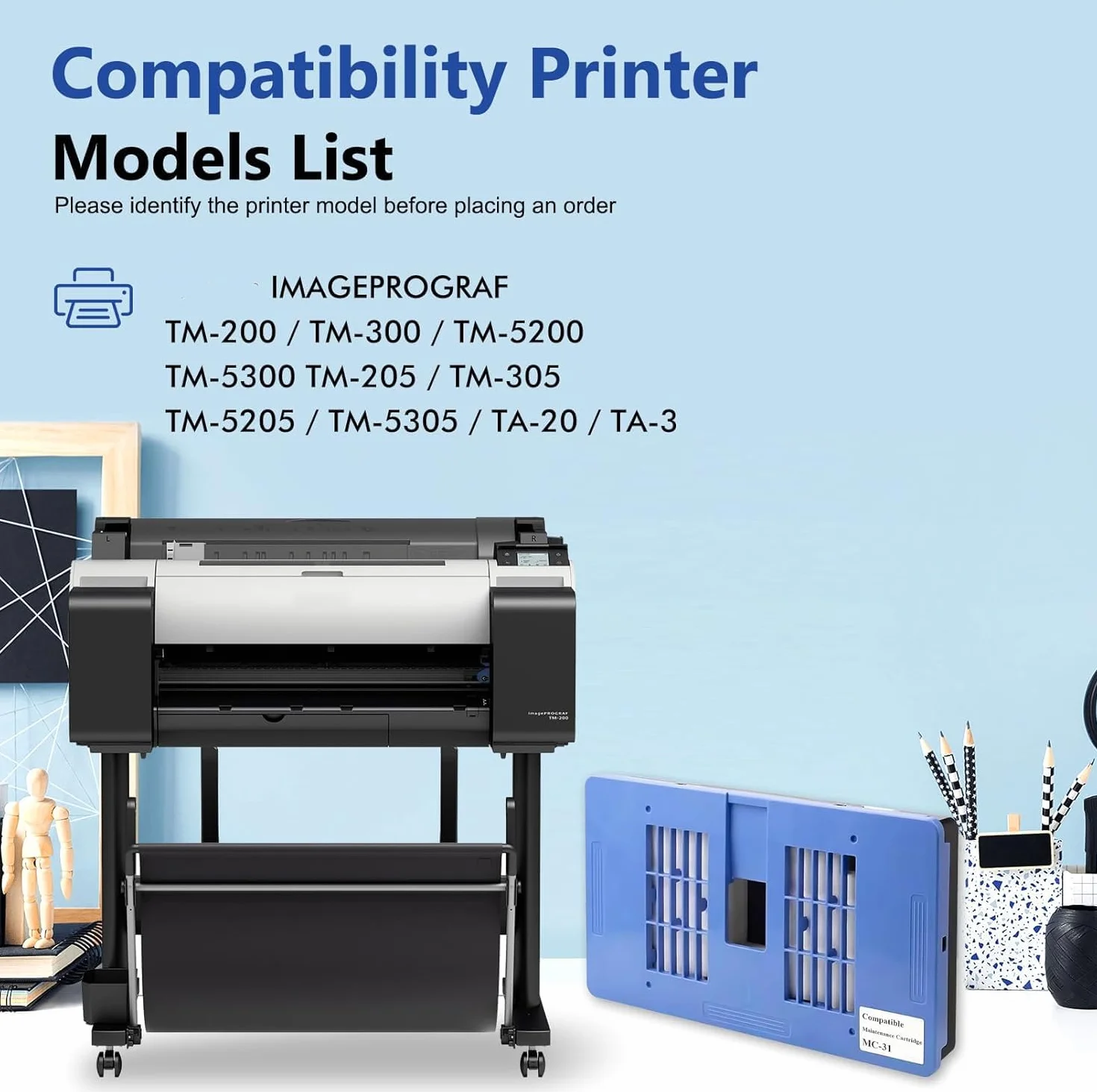 Canon MC-31 Boîte de Maintenance d'encre pour Imageprograf TM-200 TM-300 TM-305 TM-5200 TM-5300