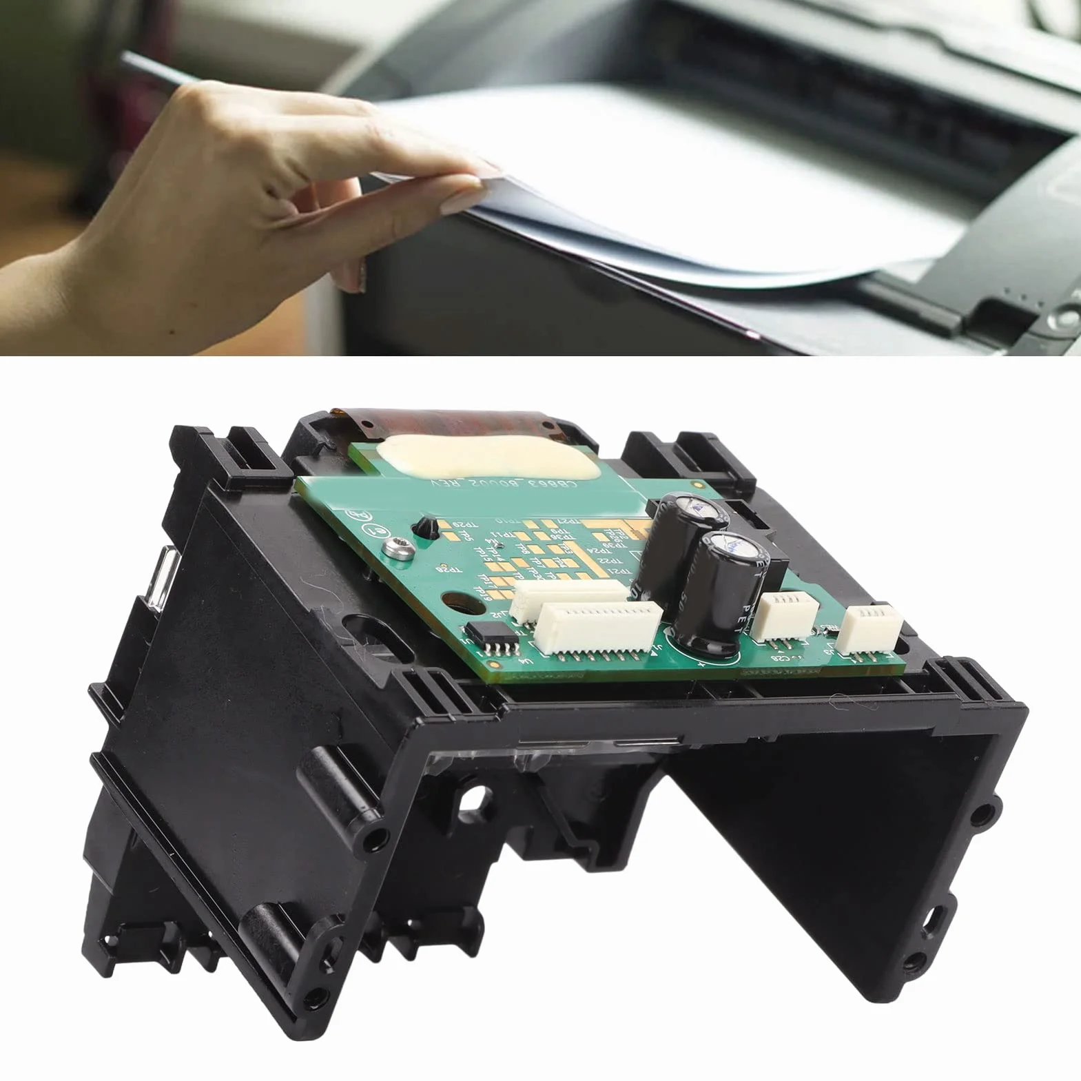 Kit de Remplacement Tête d'impression pour HP Officejet 6600 6100 6700 7110 7510 7512 7610 7612, Pièces de Rechange Imprimante Abs