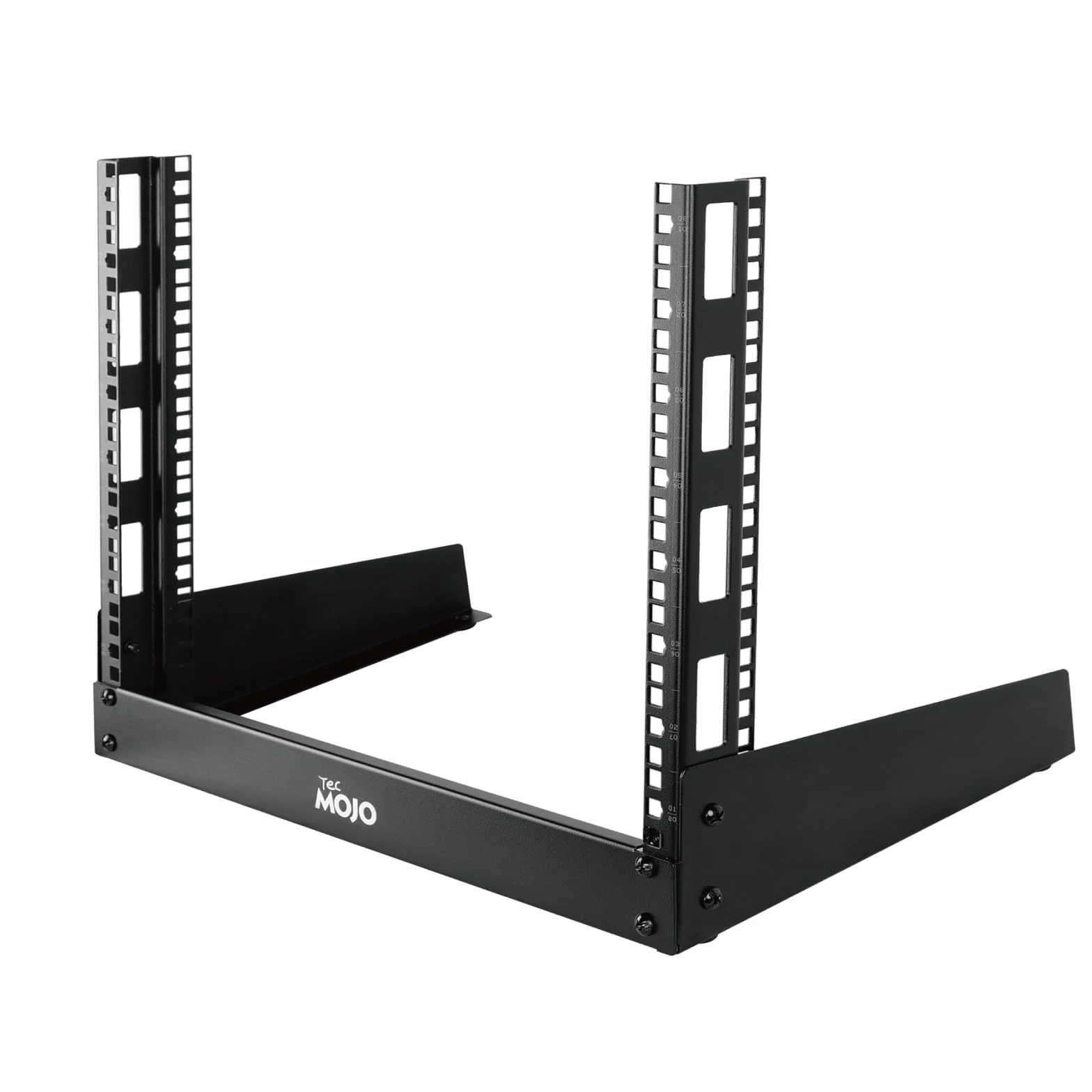 Tecmojo Rack de Bureau 19 pouces 8U 2 Montants, Rack à Structure Ouverte Noir