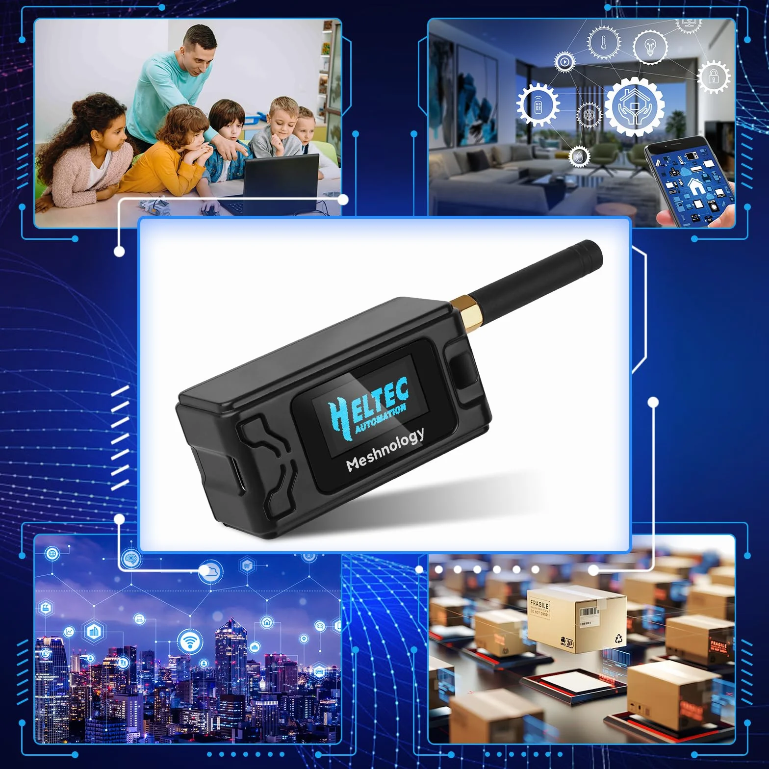ESP32 LoRa V3 SX1262 placa de desarrollo 915 MHz antena 1100 mAh batería funda cable USB Mesh Tastic Arduino LoRaWAN IOT N30