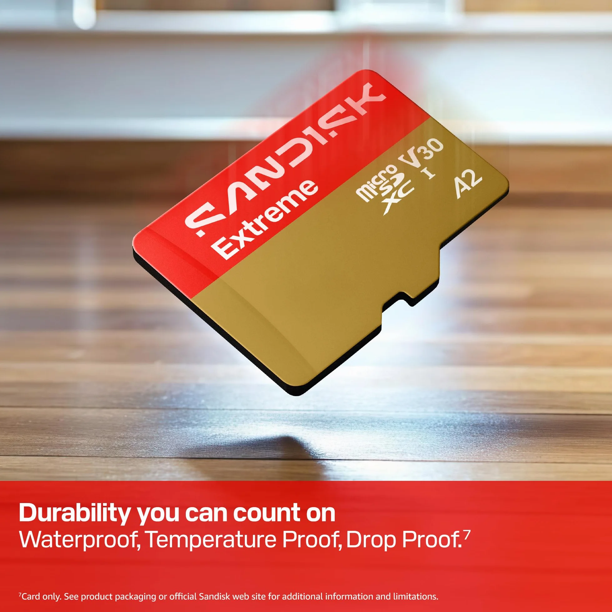 SANDISK Extreme Carte microSDHC UHS-I 256 Go + SD Adapter, 245 Mo/s Lecture, 170 Mo/s Écriture, C10, V30, U3, A2