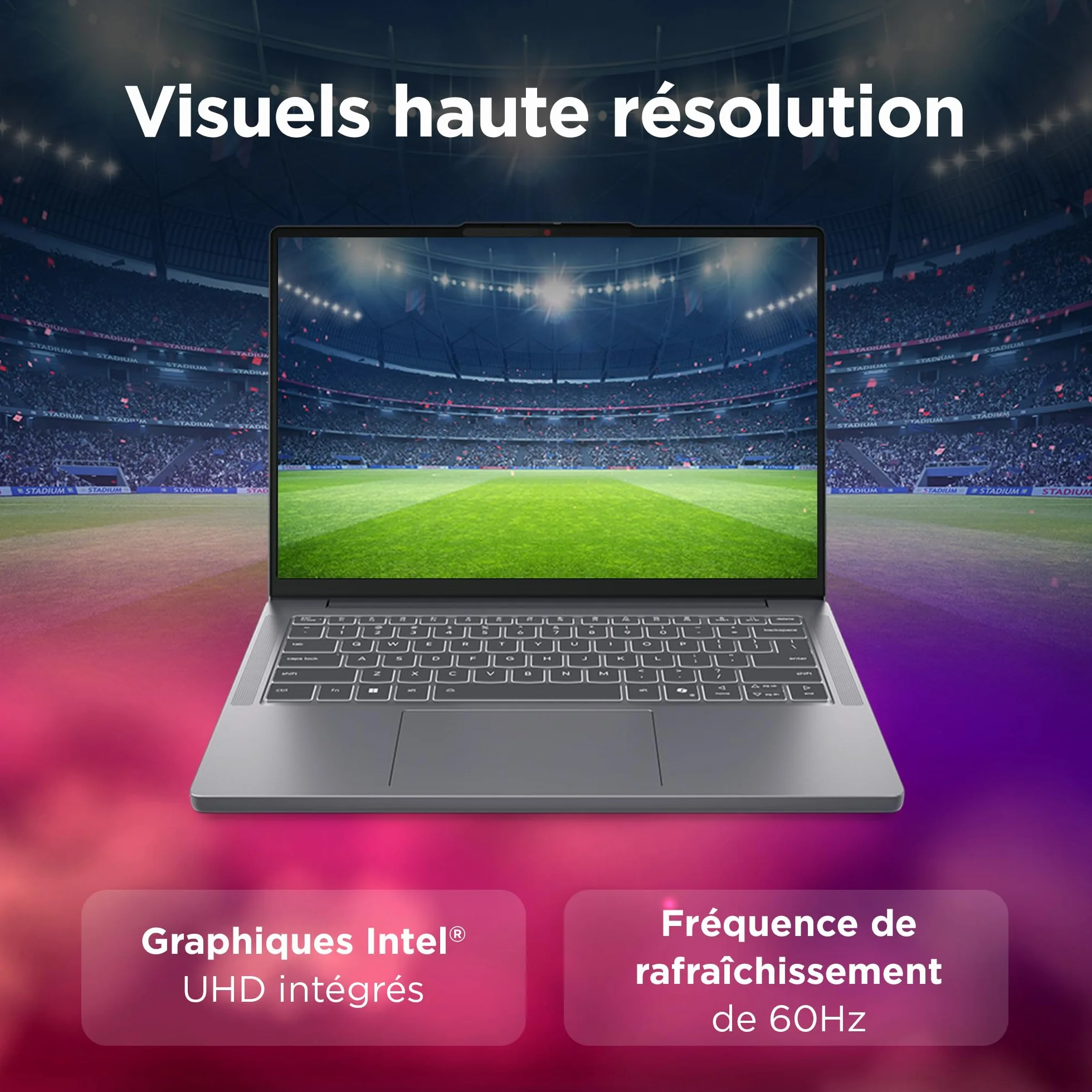 Lenovo IdeaPad Slim 3 14IRH10 Ordinateur Portable 14" WUXGA Intel Core i7-13620H RAM 16Go SSD 512Go Intel UHD Graphics Windows 11 Home Clavier AZERTY Français Gris