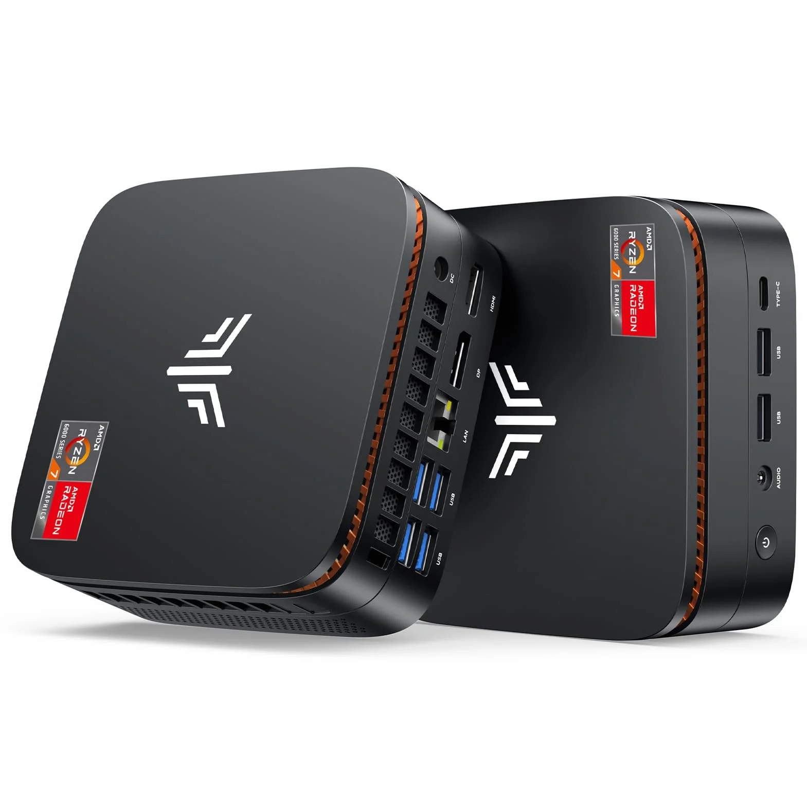 NiPoGi Hyper H1 Mini PC AMD Ryzen 7 6800H 32Go LPDDR5 1To NVMe SSD Ordinateur de Bureau 4K Triple Display WiFi 6 BT 5.2 VESA