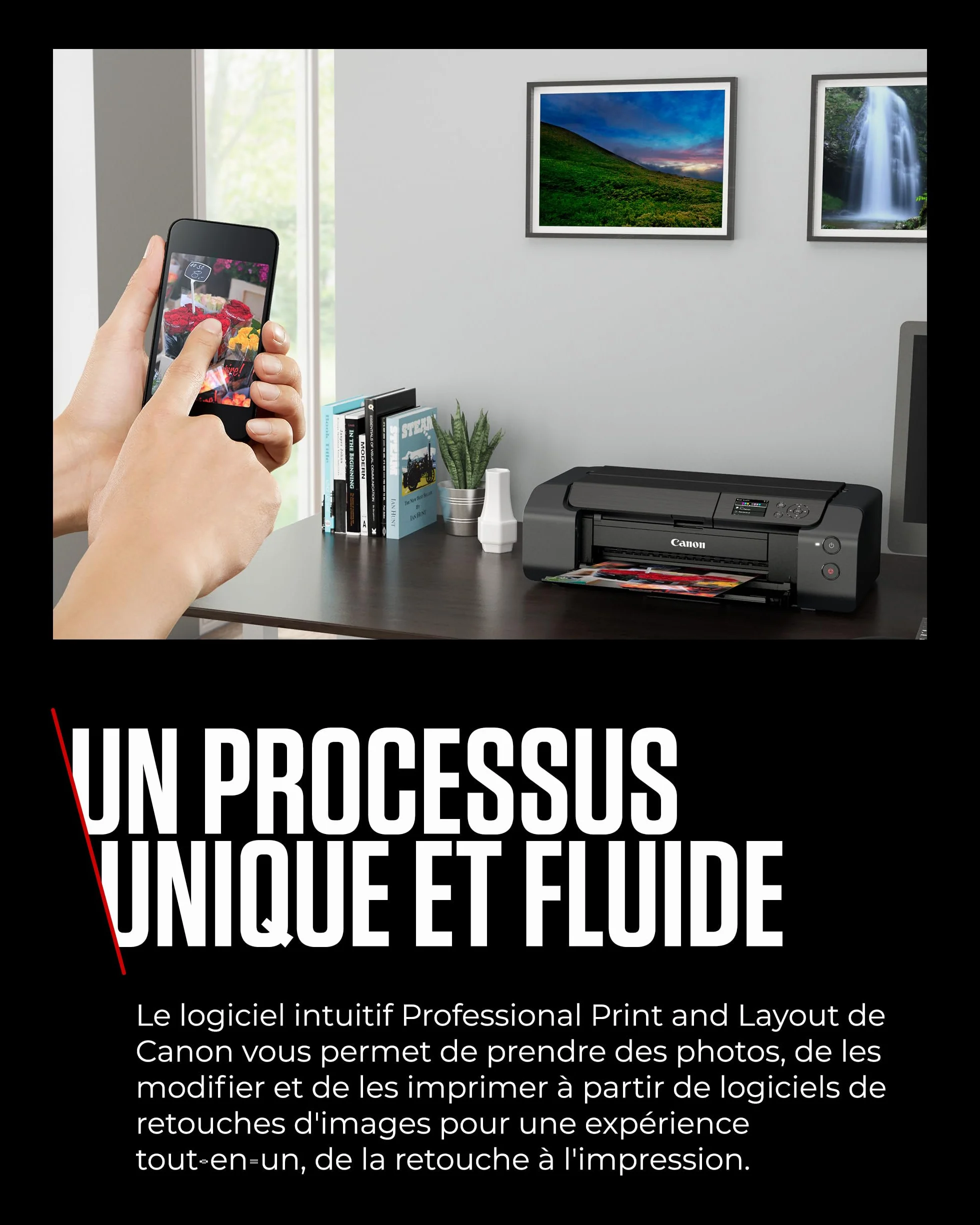 Canon PIXMA PRO-200S Imprimante Photo 8 Encres Couleur Tirages Couleurs Intenses