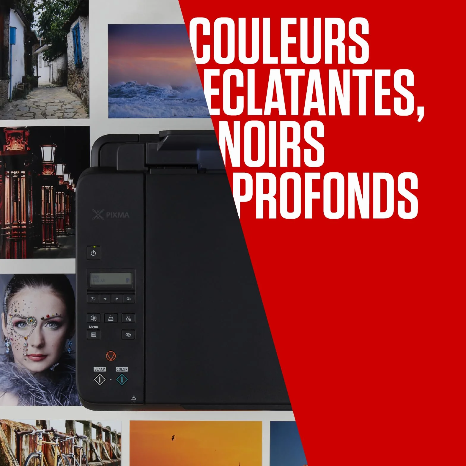 Canon Cartouches d'encre PG-540/CL-541 Authentiques pour imprimante - 2 Packs & Papier Photo 4x6 (50 Feuilles)