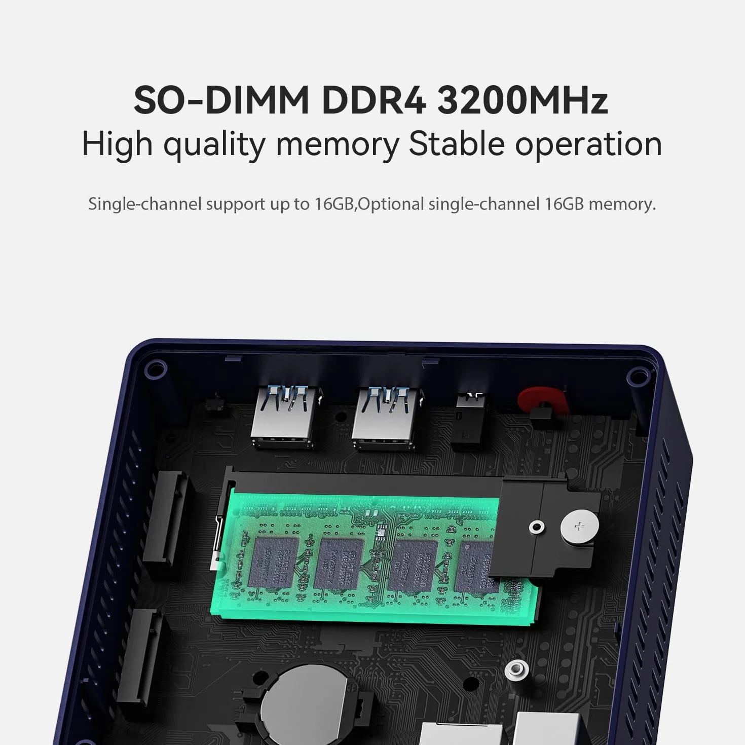 Beelink Mini S13 Mini PC Intel N150 16G DDR4 RAM 500G M.2 SSD Dual LAN 2.5G WiFi 6 BT5.2 HDMI 4K Dual Display