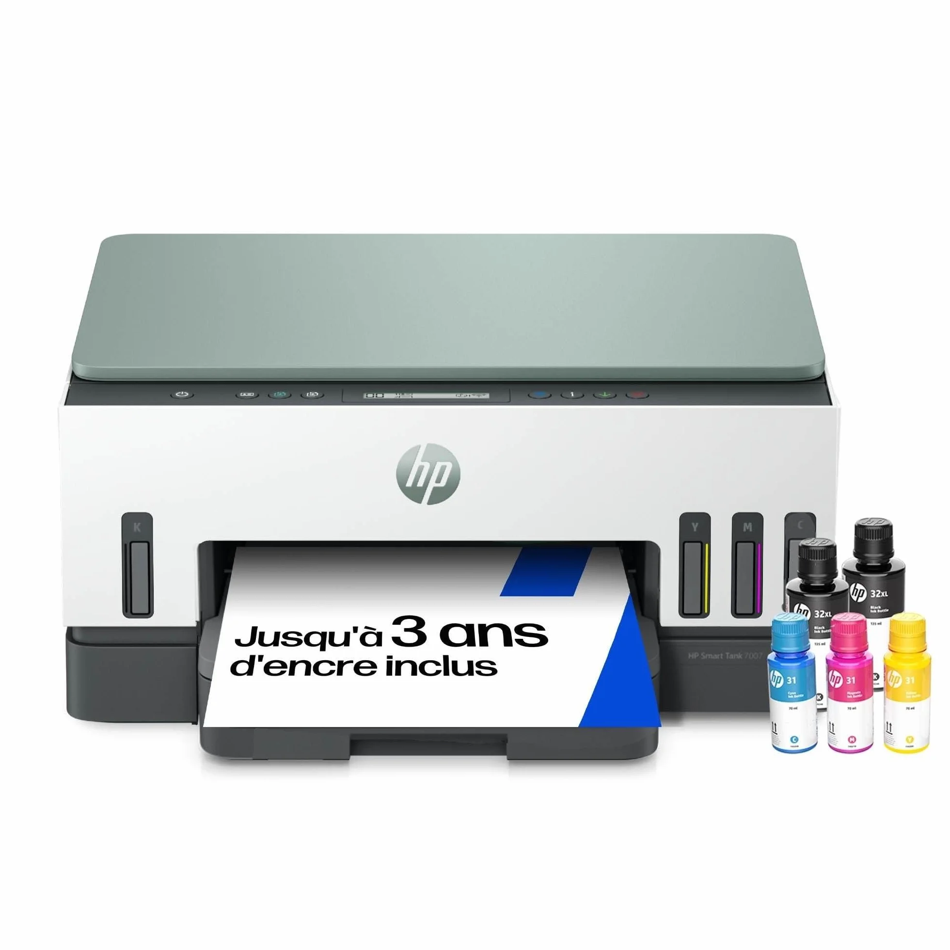 HP Smart Tank 7007 Imprimante Multifonction Jet d'Encre Couleur A4 Wi-Fi Recto-Verso Automatique