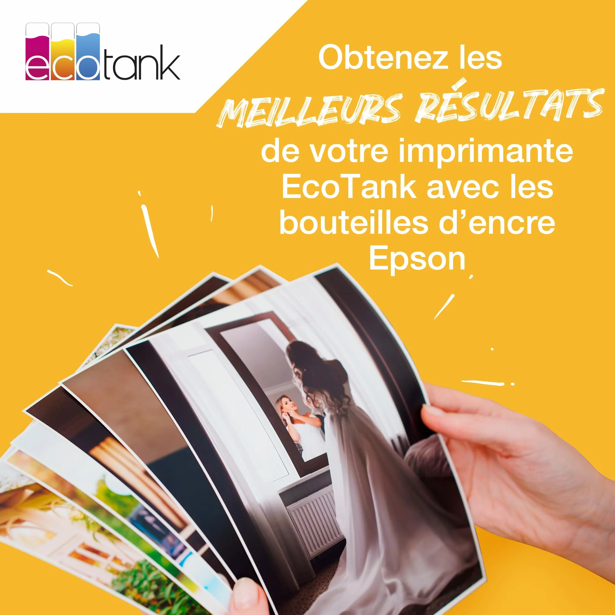 Epson EcoTank 104 Bouteilles d’Encre Authentiques Multipack Couleur 4X Noir Cyan Magenta Jaune