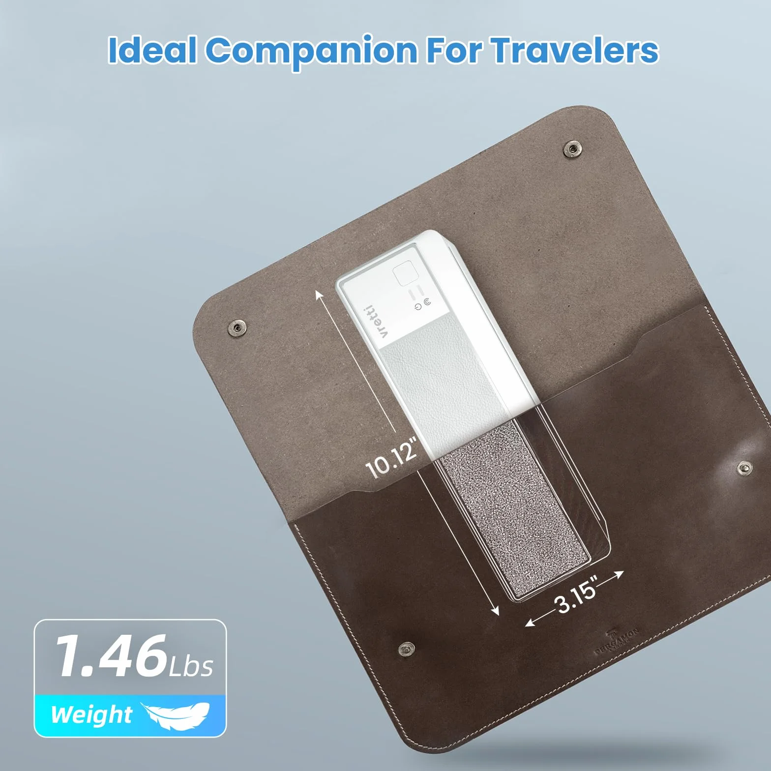 vretti Imprimante Portable Thermique sans Encre A4 Bluetooth USB