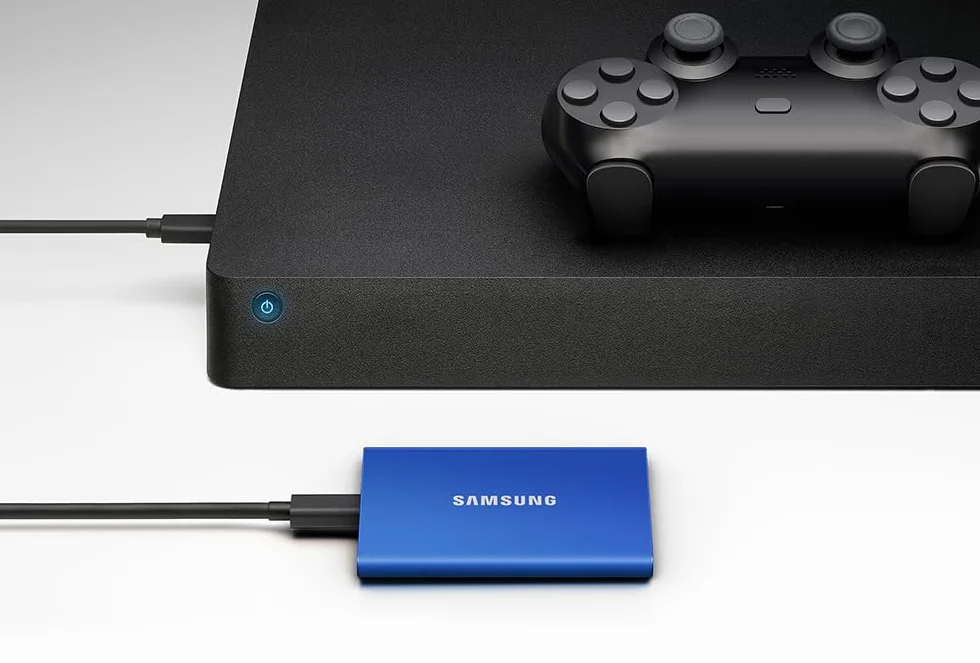Samsung SSD Externe T7 1 To Bleu MU-PC1T0H/WW