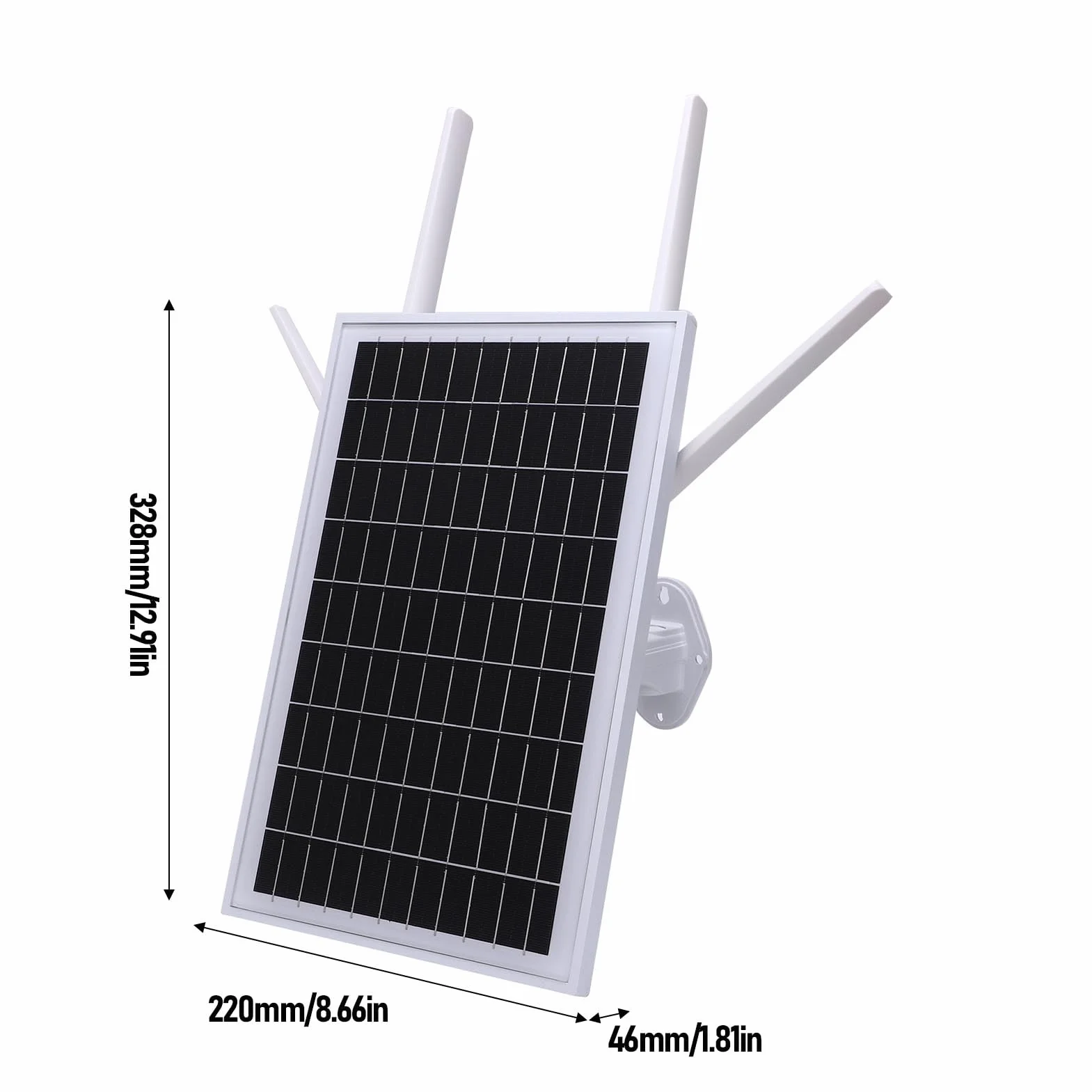 TOPINCN Routeur 4G Extérieur Solaire Modem LTE Wi-Fi Panneau Solaire 15 W IP66