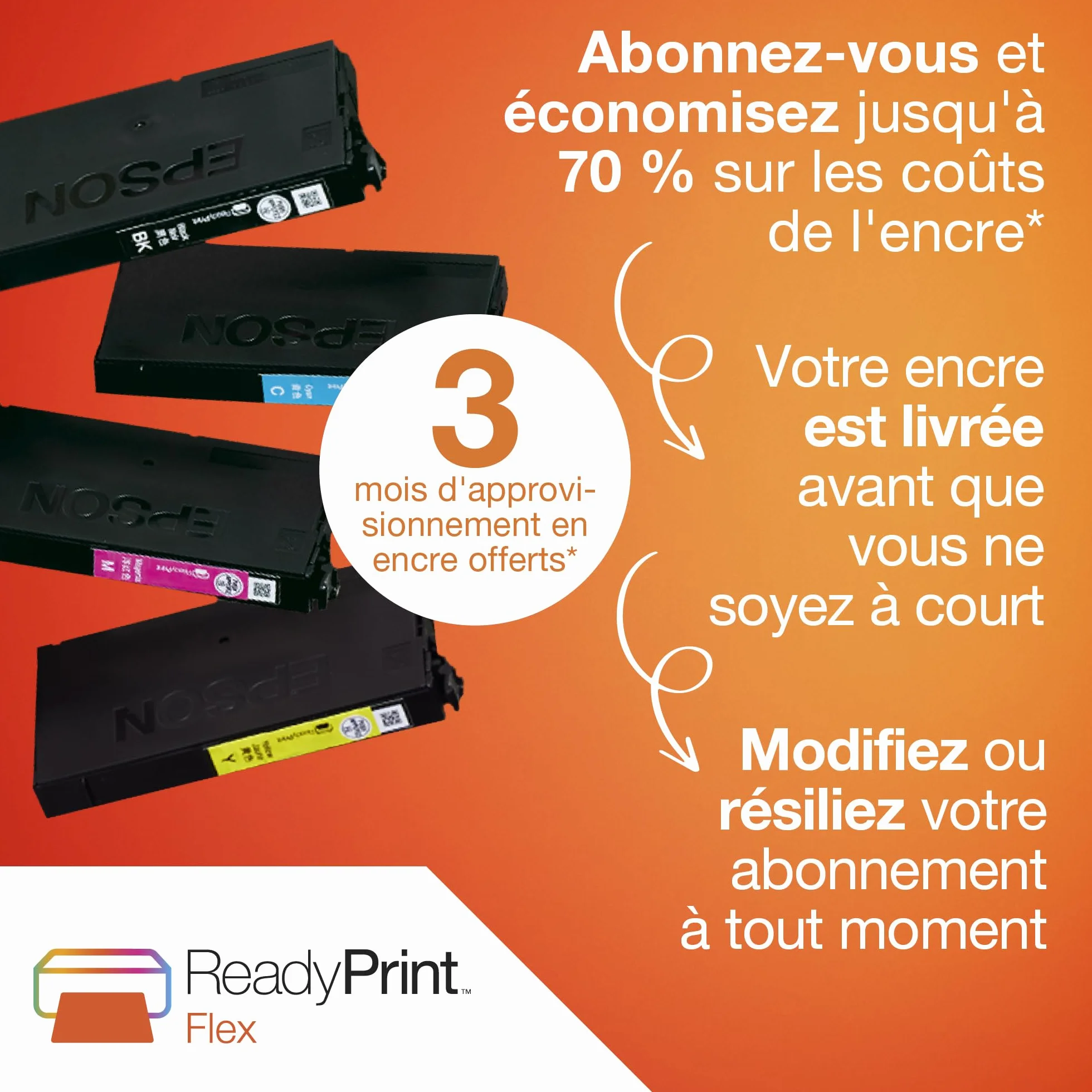 EPSON WorkForce Pro WF-4830 Imprimante 4-en-1 recto-verso WiFi Direct Ethernet ADF Compacte