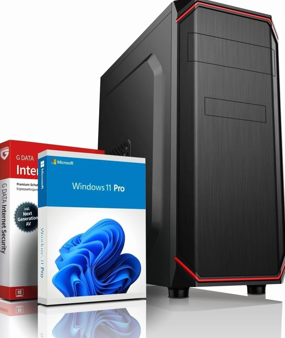 PC Multimédia Ryzen R5 3500X 6x4.1 GHz Geforce GTX 750 4 Go 16 Go RAM SSD 512 Go Windows 11 Pro Wi-Fi