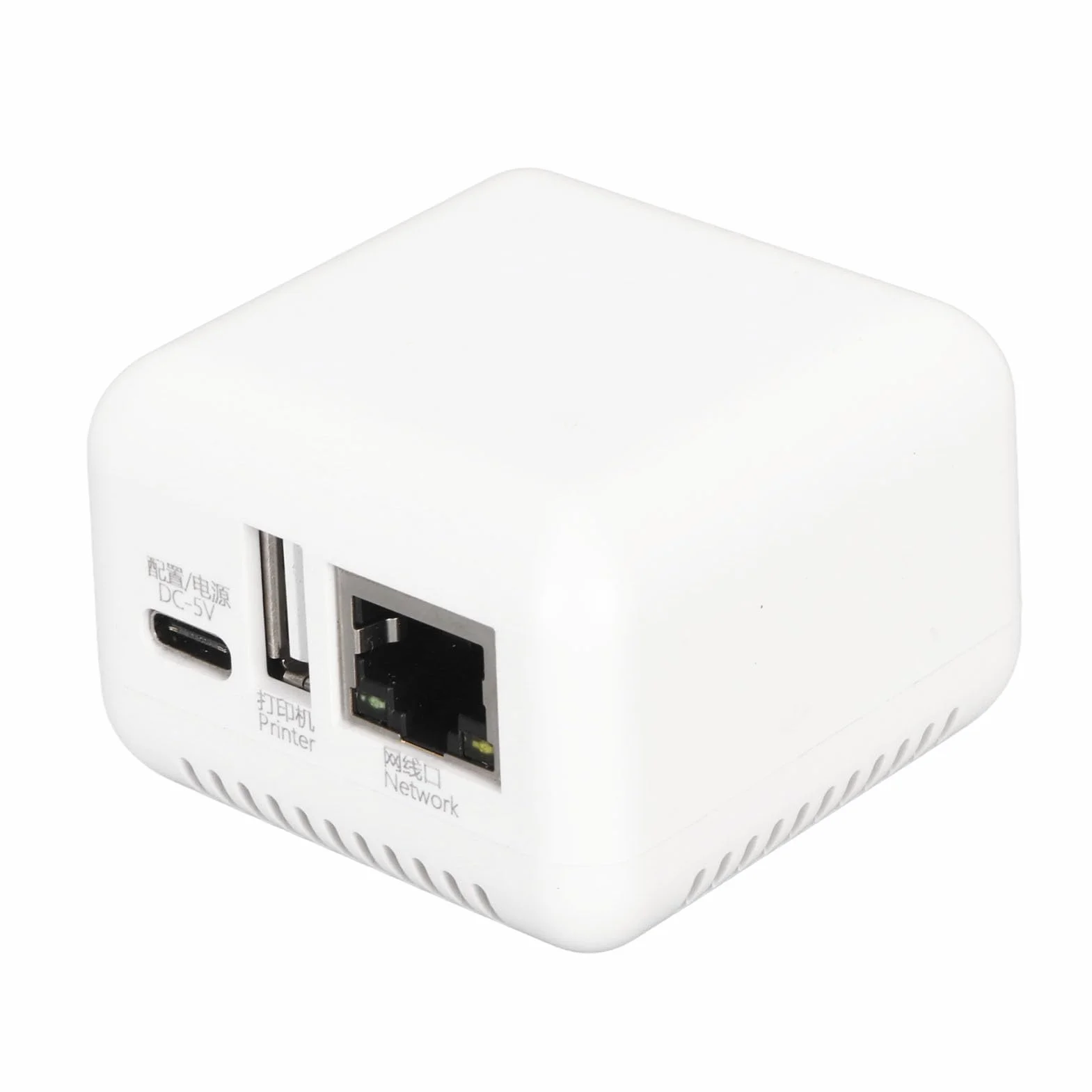 Bewinner Serveur d'impression sans Fil USB 2.0 1 Port Réseau avec Type C