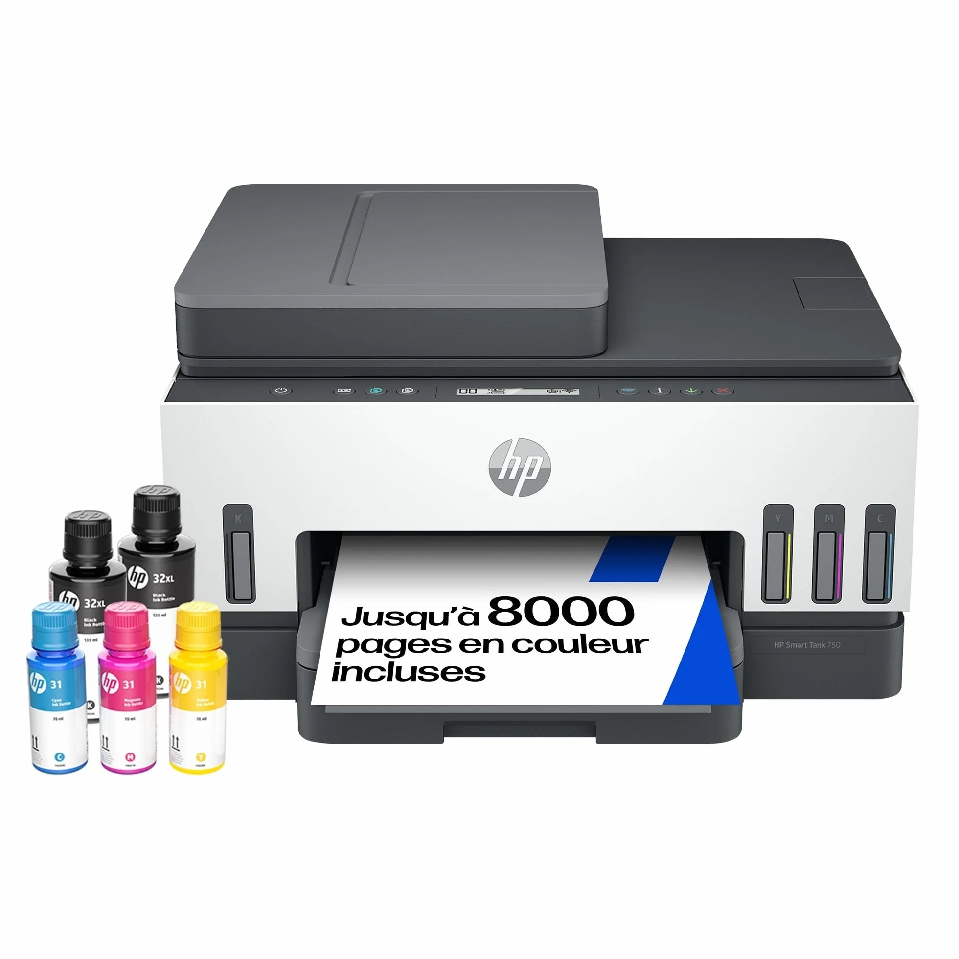 HP Smart Tank 7305 Imprimante Multifonction Couleur Réservoir d'encre Haut Volume Wi-Fi Recto Verso Automatique Grise