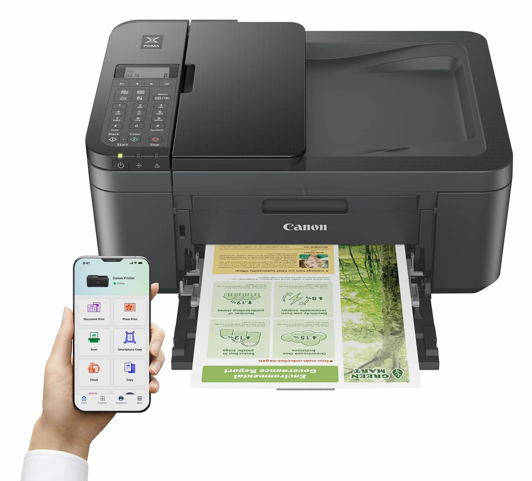 Canon PIXMA TR4755i Imprimante Couleur 4-en-1 WiFi Recto-Verso CAD 20 Feuilles