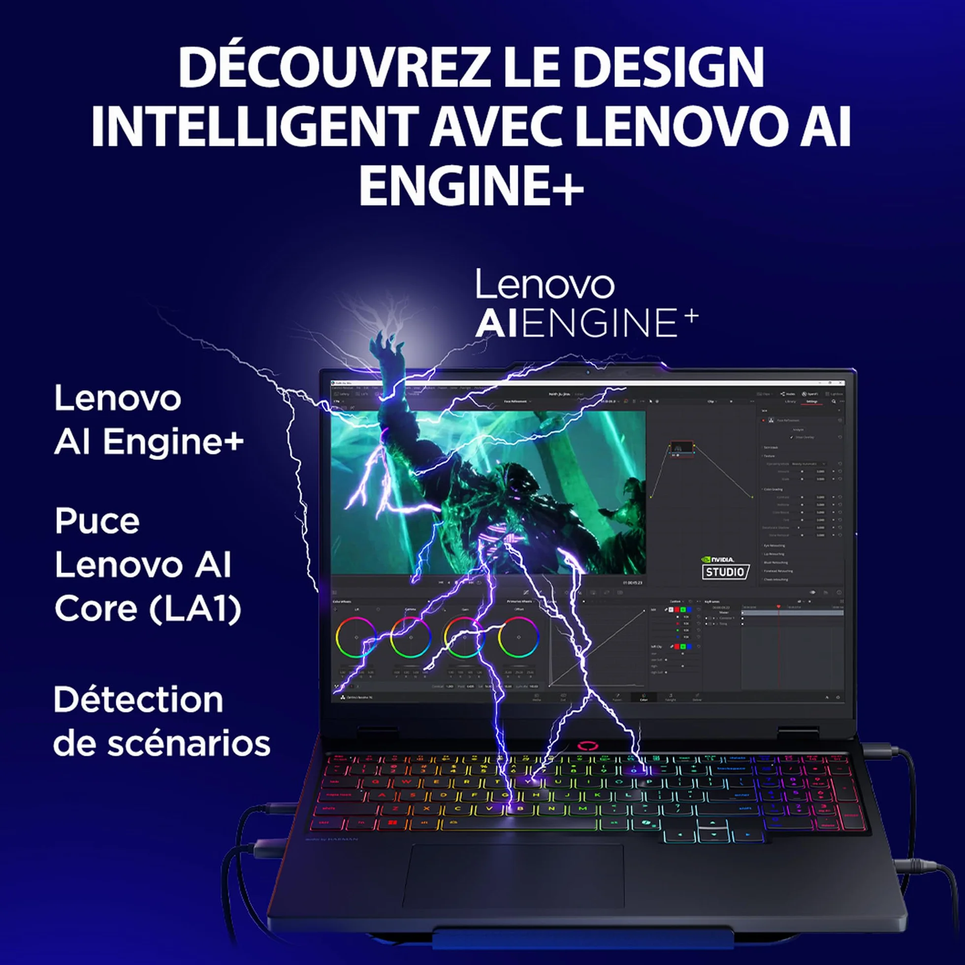 Lenovo Legion 5 15IRX10 Ordinateur Portable Gaming 15.1" OLED WQXGA 165Hz Intel Core i7-13650HX RAM 32Go SSD 1To NVIDIA RTX 5070 8GB Windows 11 Clavier AZERTY Français